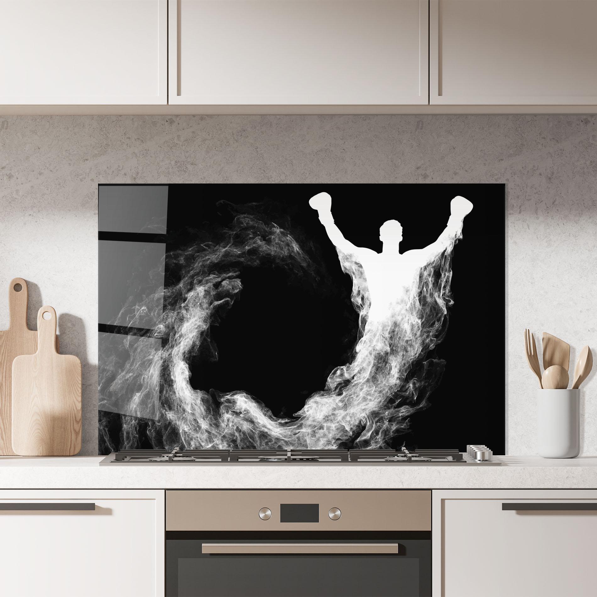 Panou Sticla Bucatarie Box White Smoke mockup 7