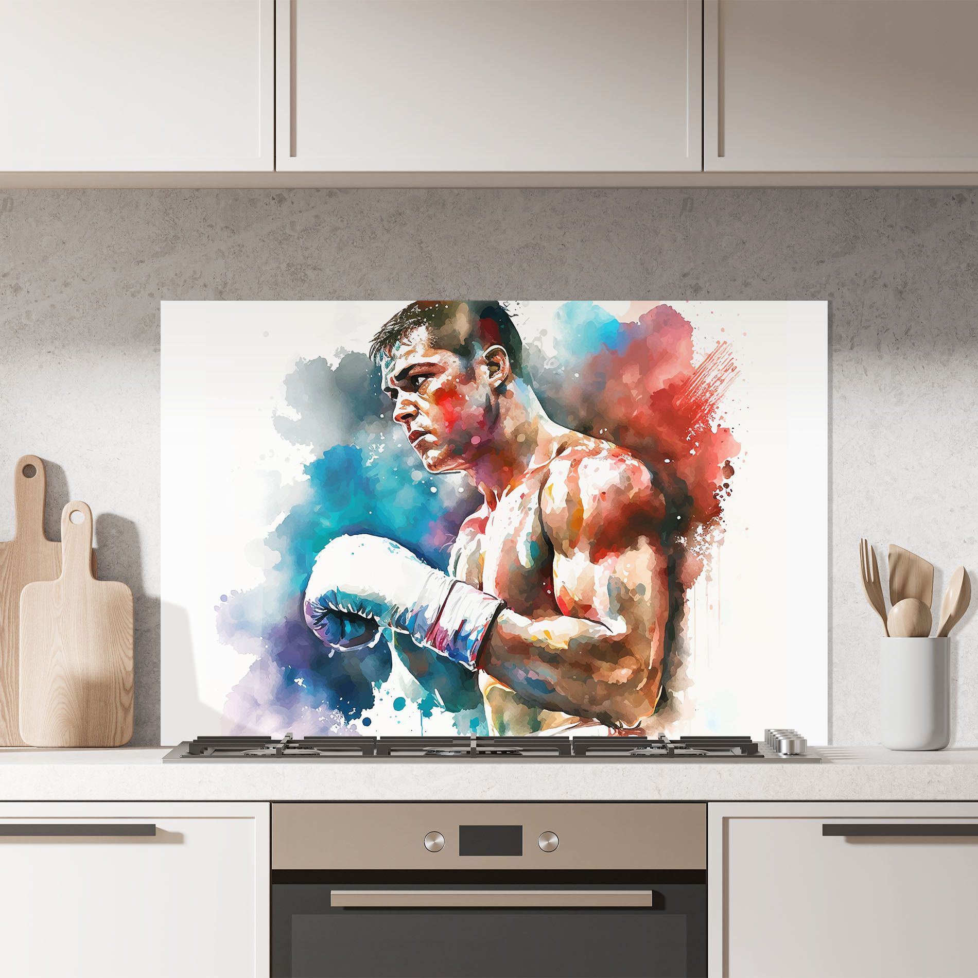Boxing Red Blue mockup 7
