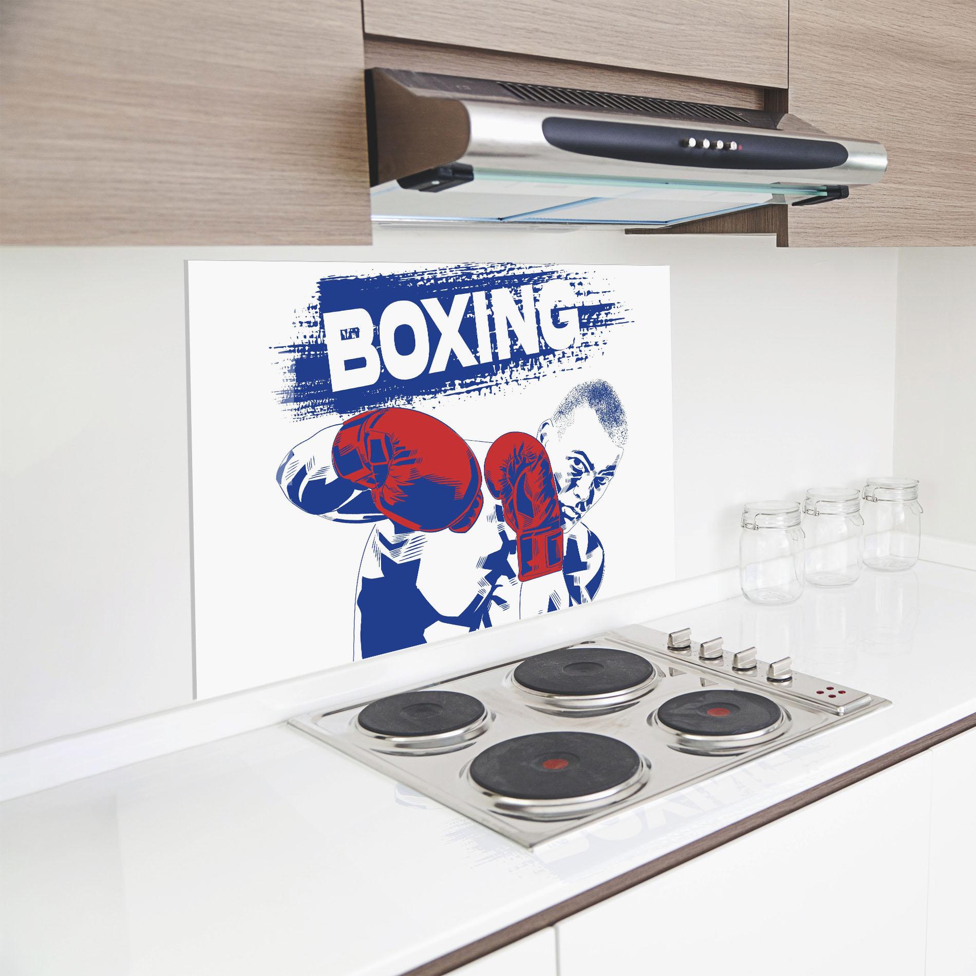 Panou Sticla Bucatarie Blue Boxing mockup 8