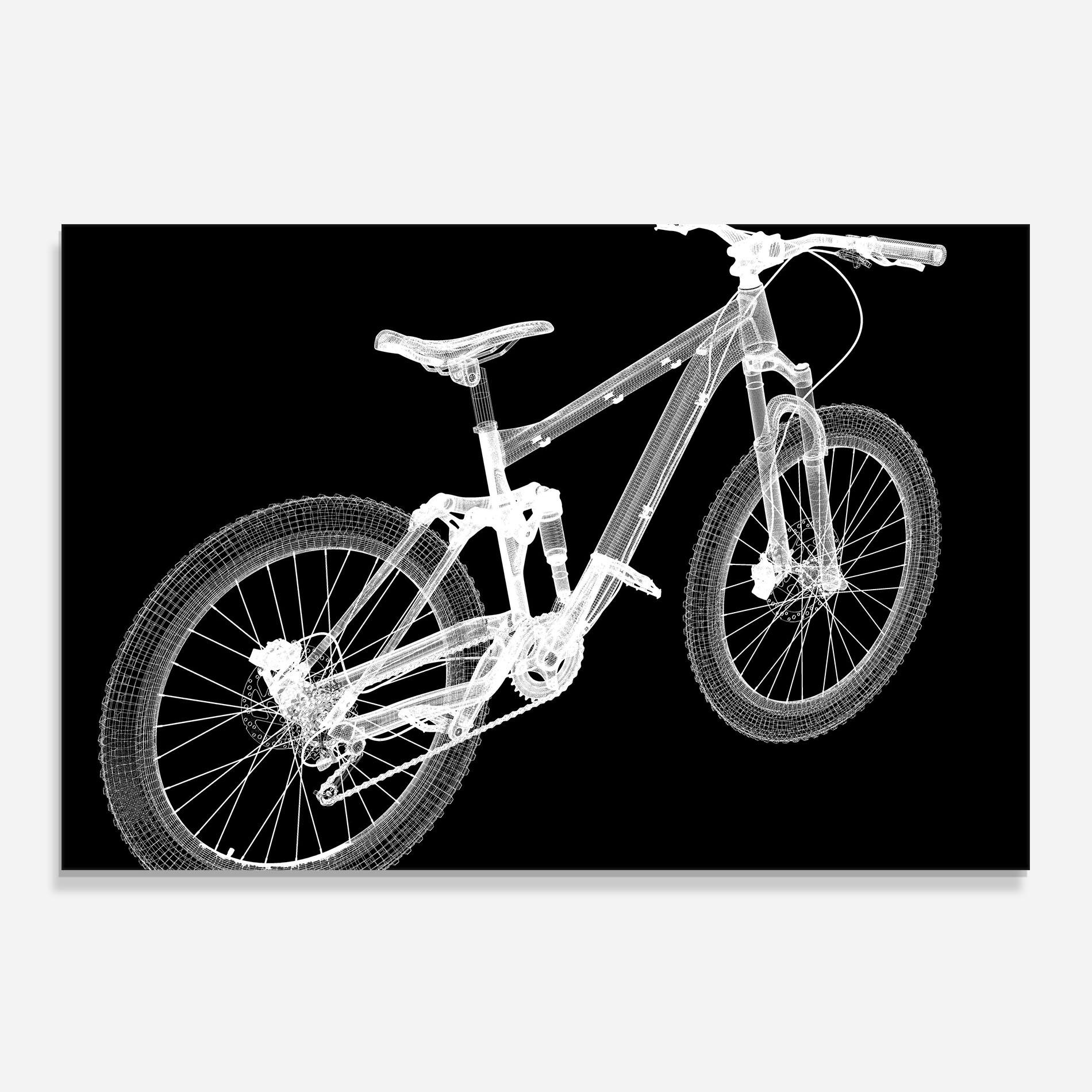Panou Sticla Bucatarie Bike 3d Model mockup 0
