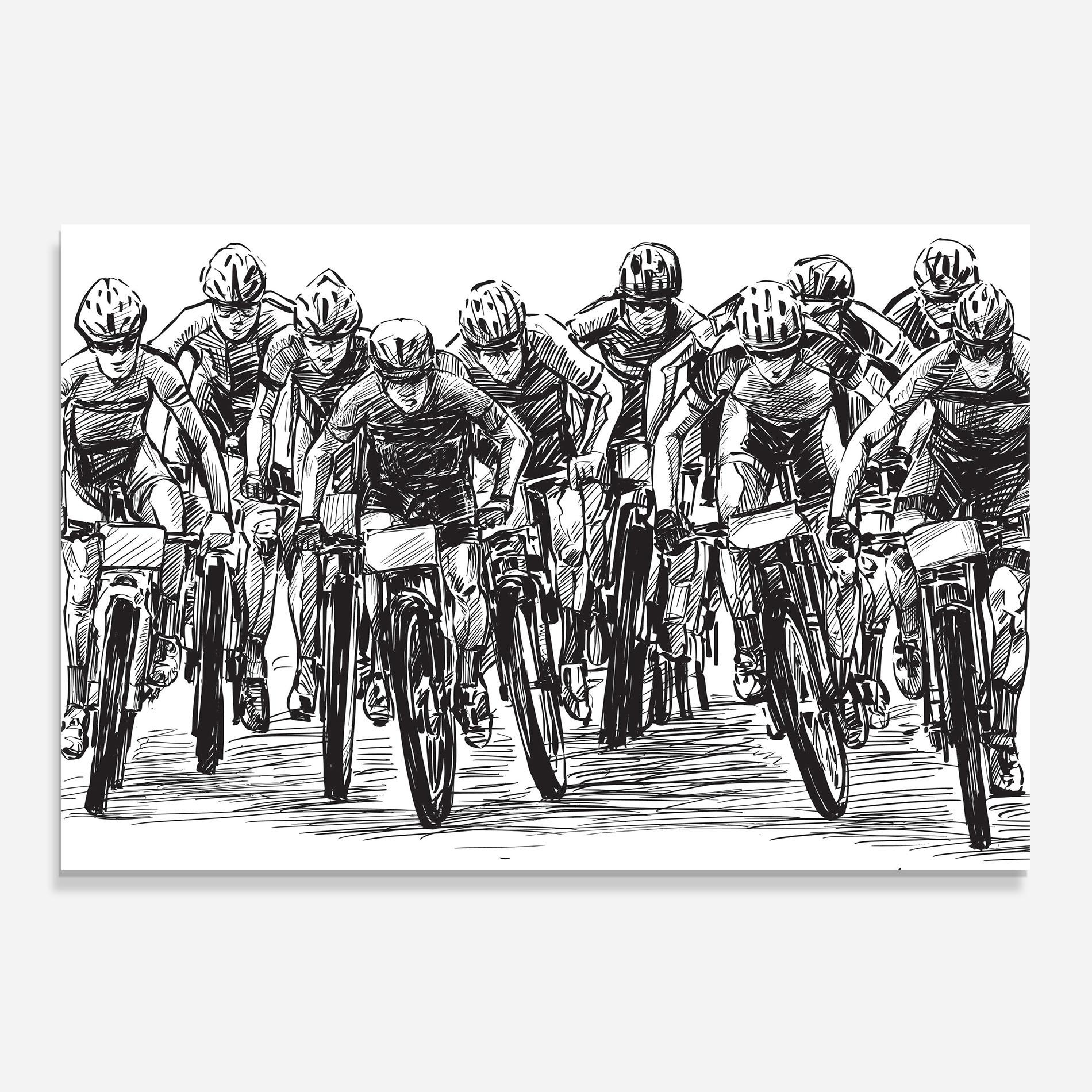 Panou Sticla Bucatarie Bike Contest Line mockup 0