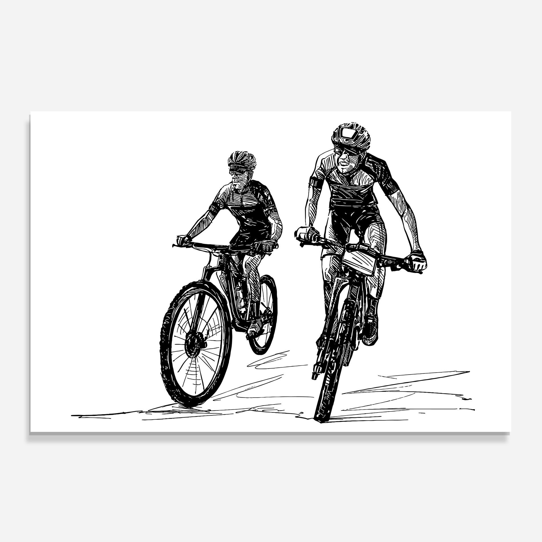 Bike Couple Line mockup 0