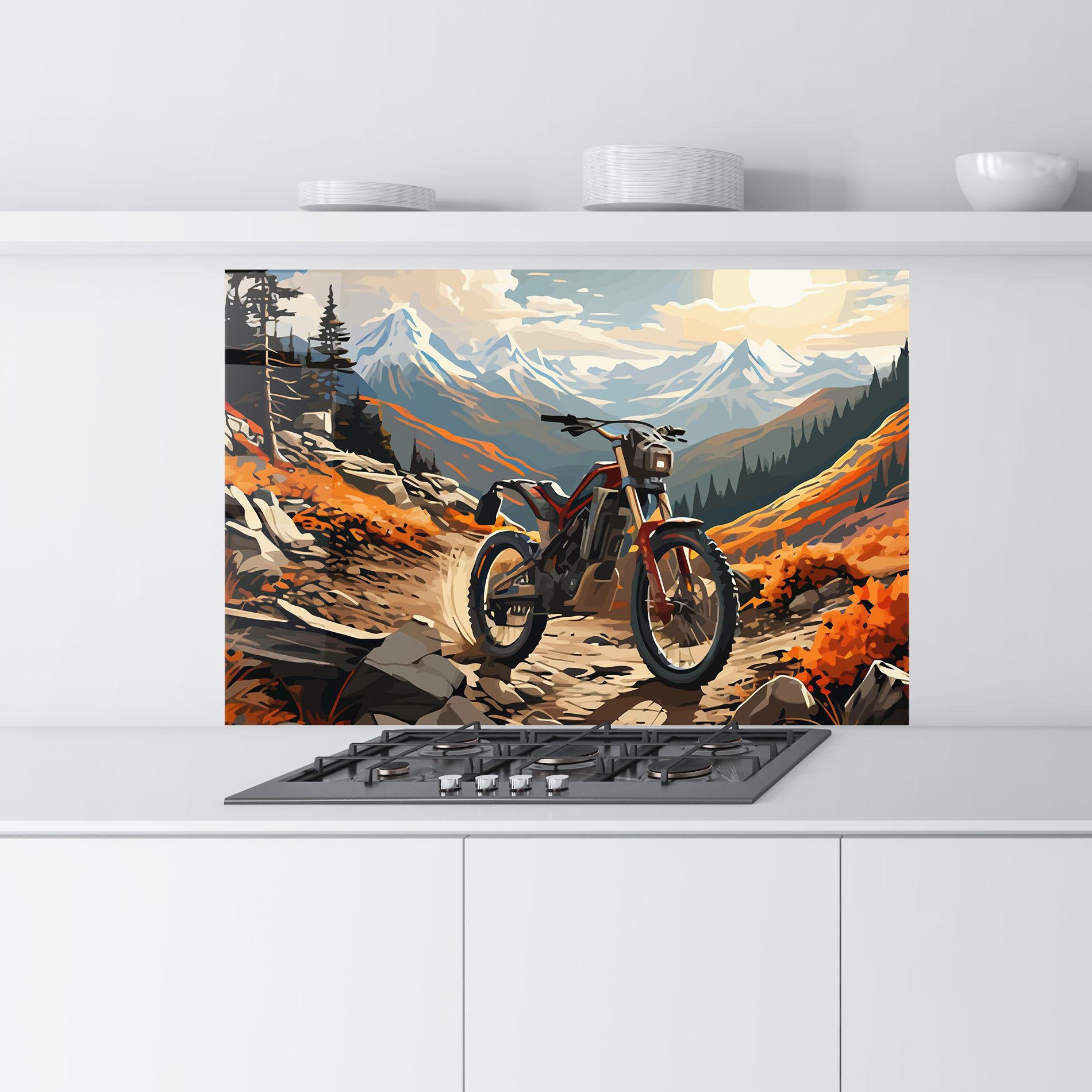 Panou Sticla Bucatarie Bike Mountain mockup 9