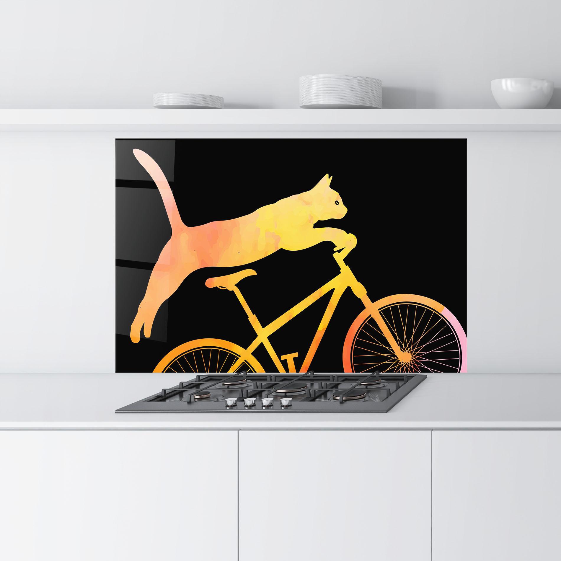 Panou Sticla Bucatarie Cat Bike mockup 9