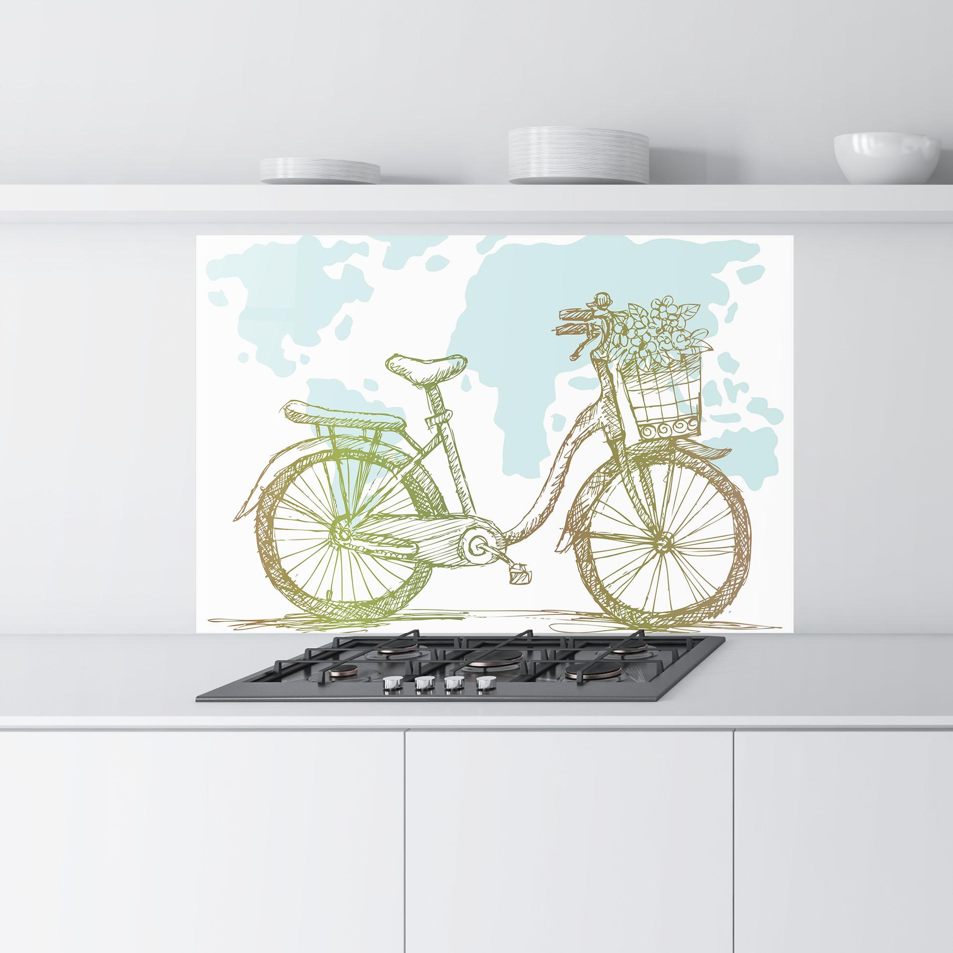 Panou Sticla Bucatarie Green Bike Line mockup 9