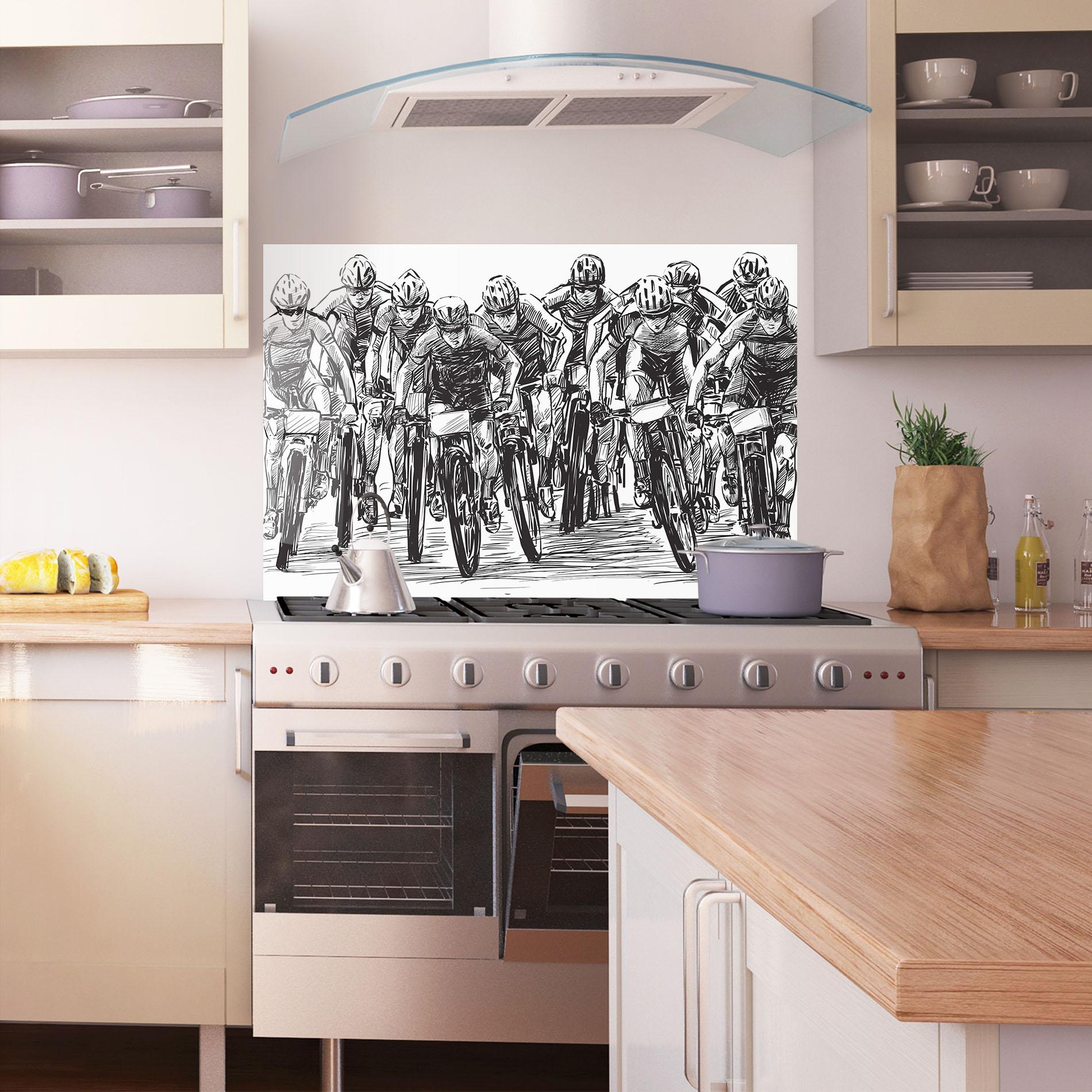 Panou Sticla Bucatarie Bike Contest Line mockup 1