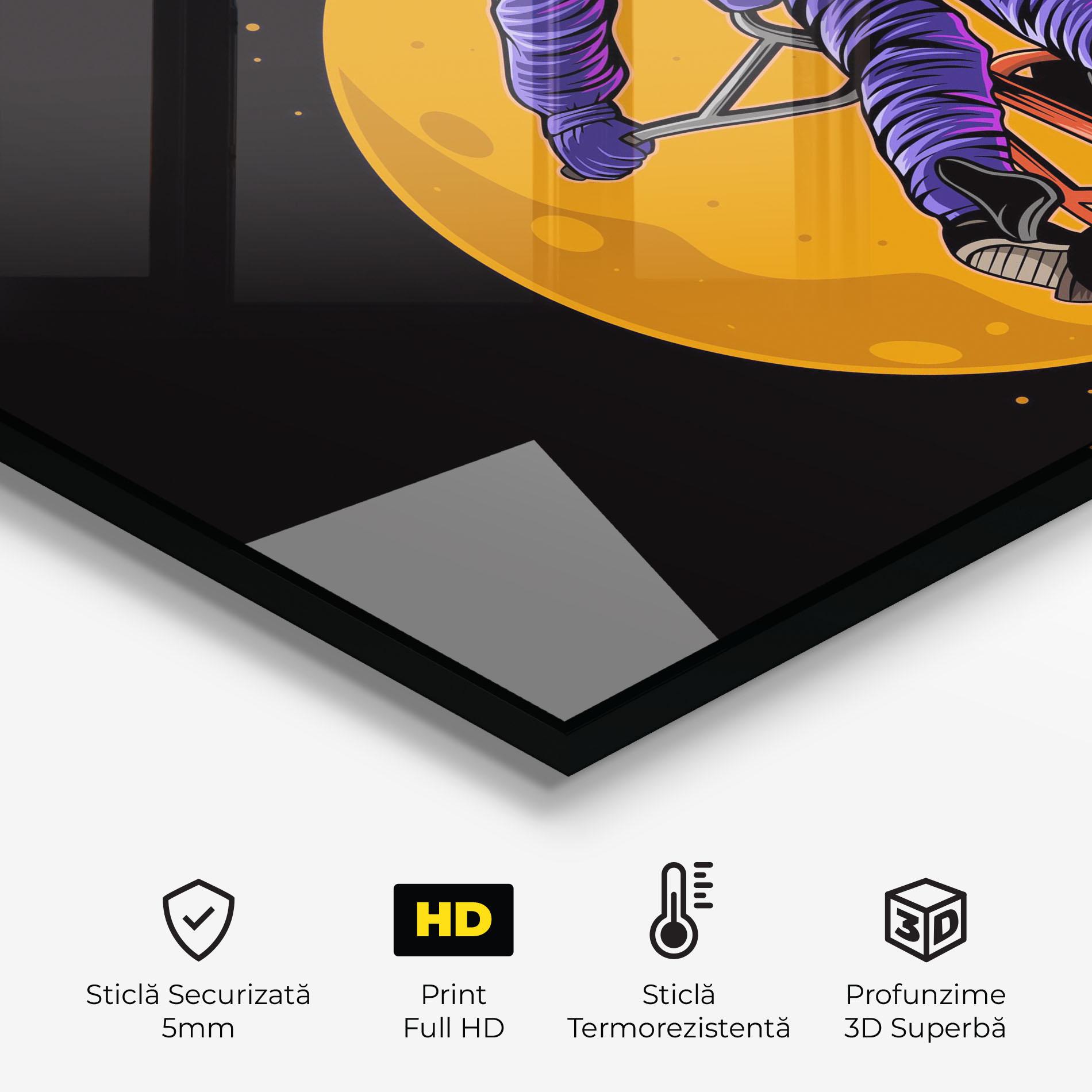 Panou Sticla Bucatarie Astronaut Bike mockup 2