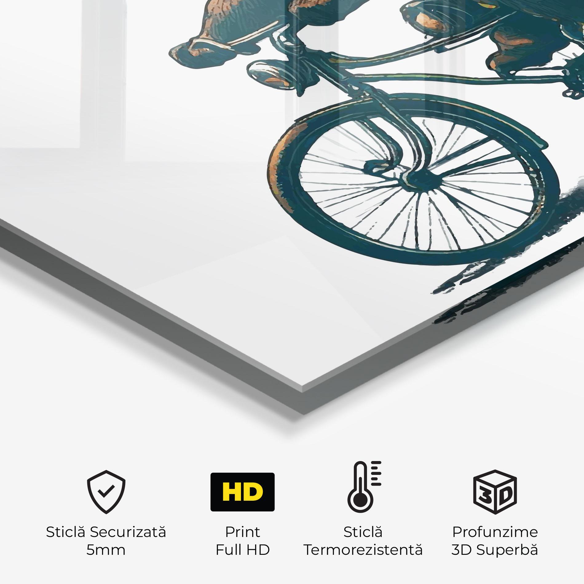 Panou Sticla Bucatarie Bear Bike mockup 2