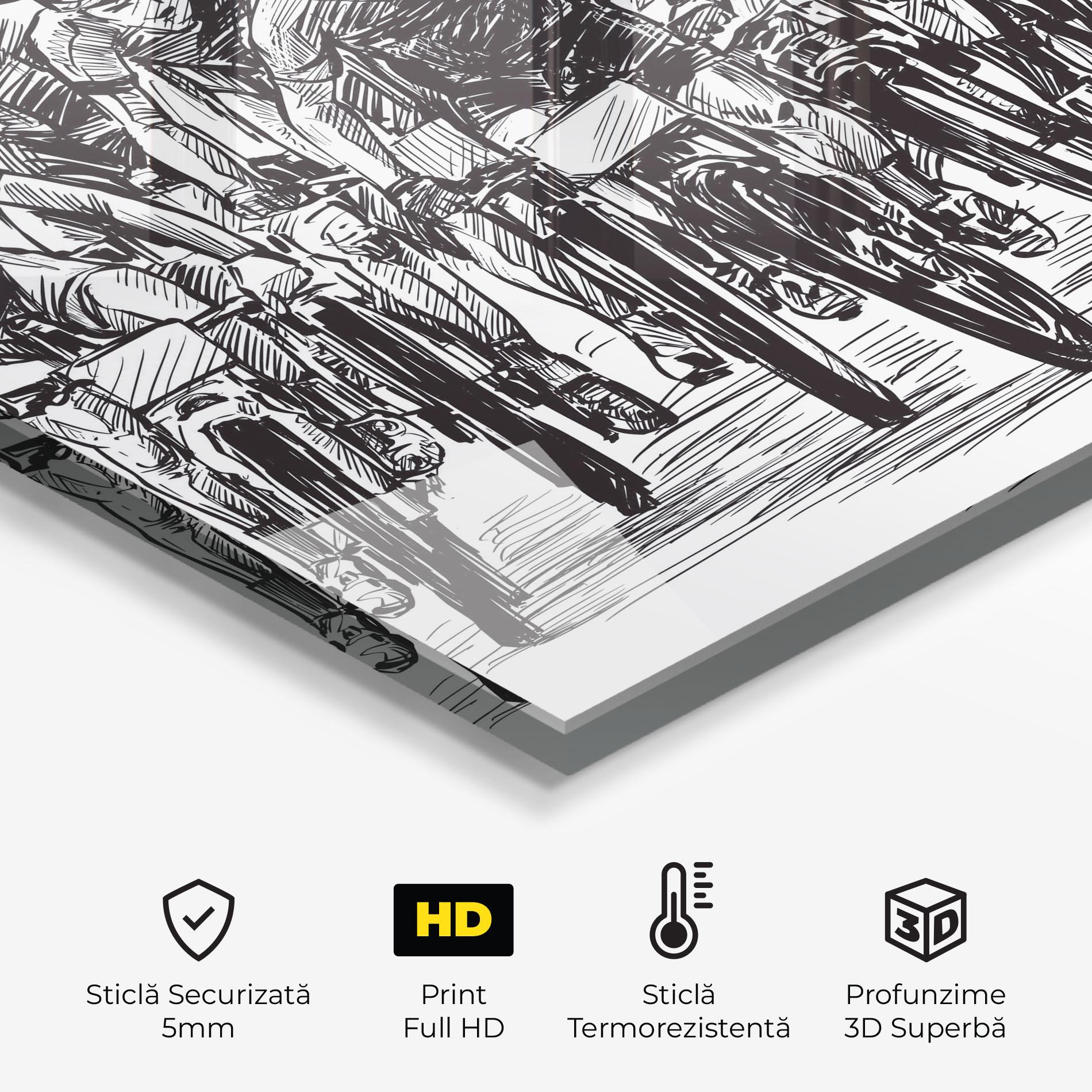 Panou Sticla Bucatarie Bike Contest Line mockup 2