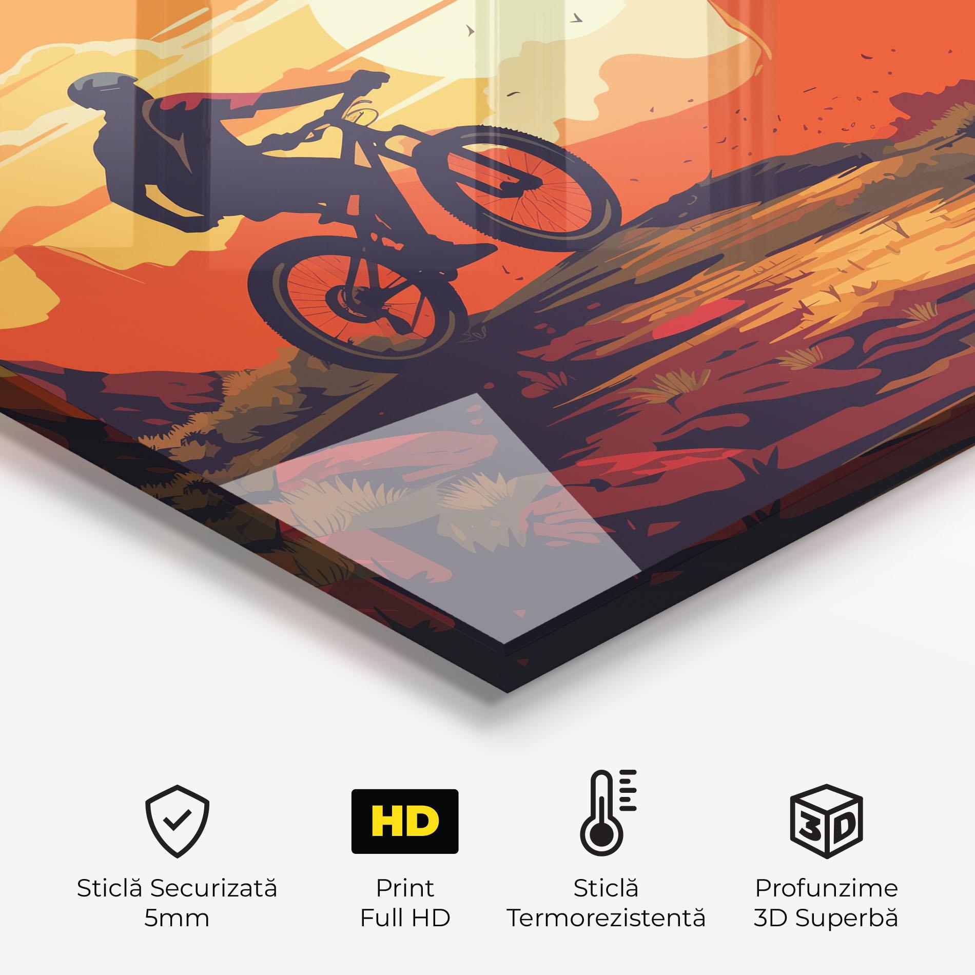 Panou Sticla Bucatarie Bike Mountain View mockup 2