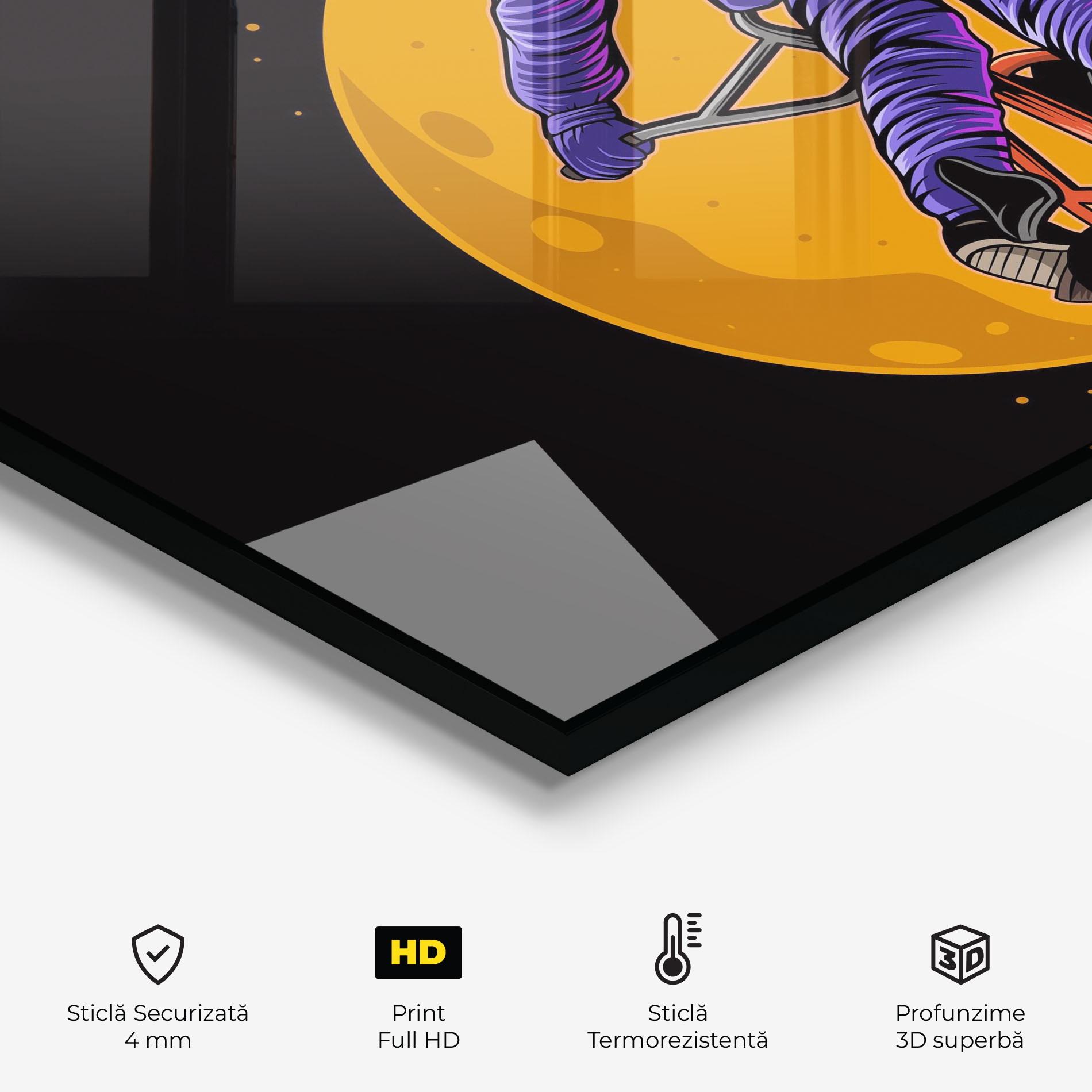 Panou Sticla Bucatarie Astronaut Bike mockup 2