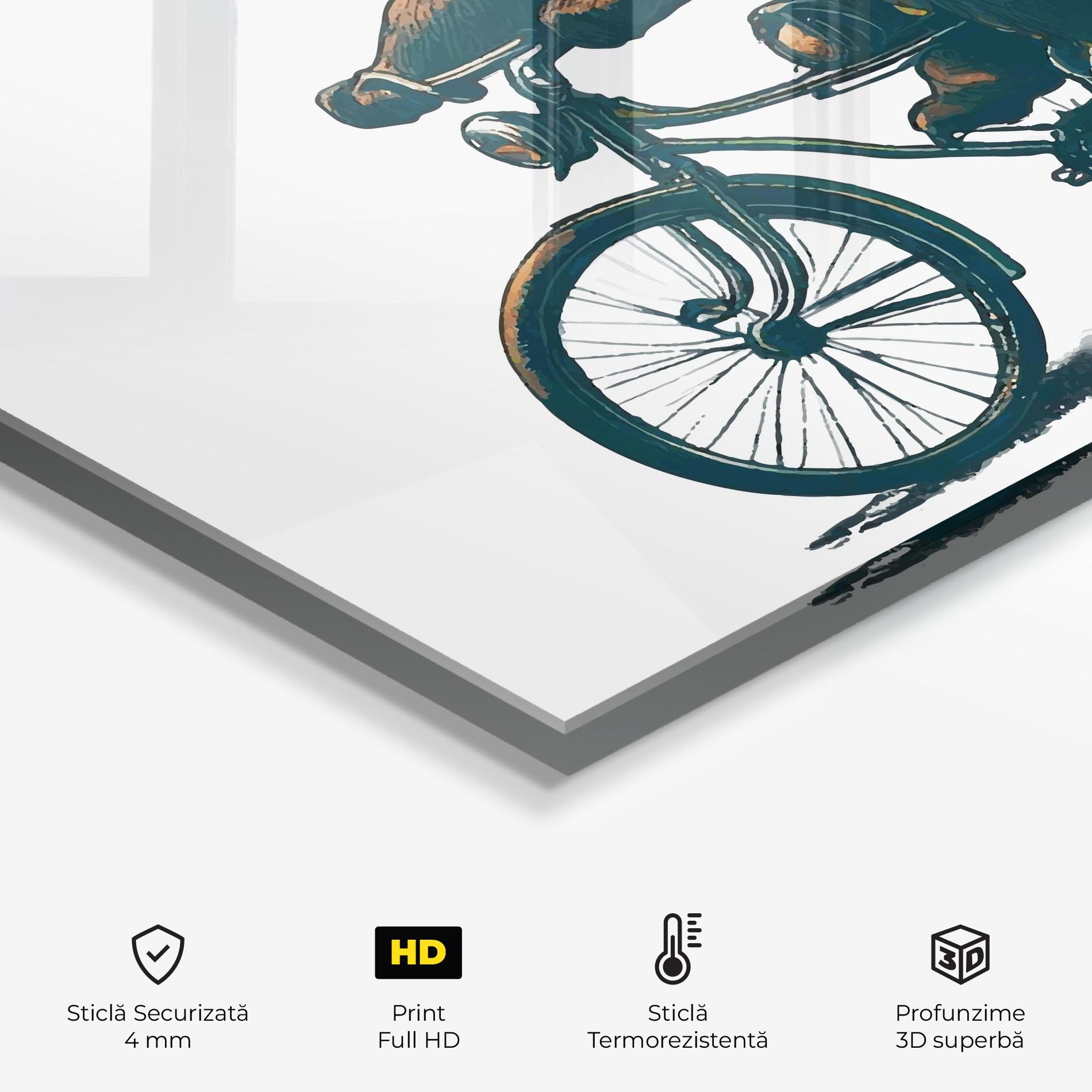 Panou Sticla Bucatarie Bear Bike mockup 2