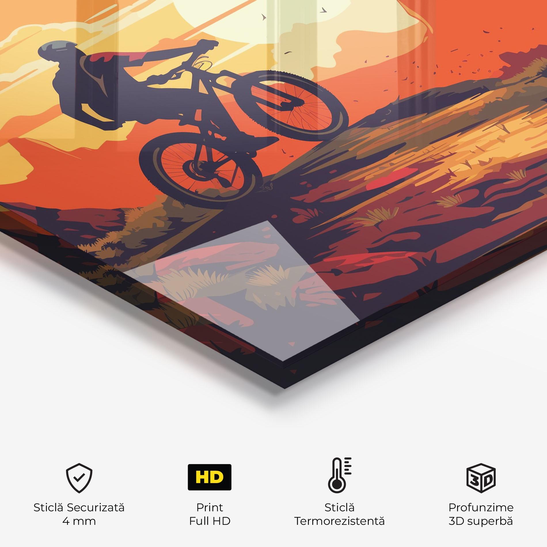 Panou Sticla Bucatarie Bike Mountain View mockup 2