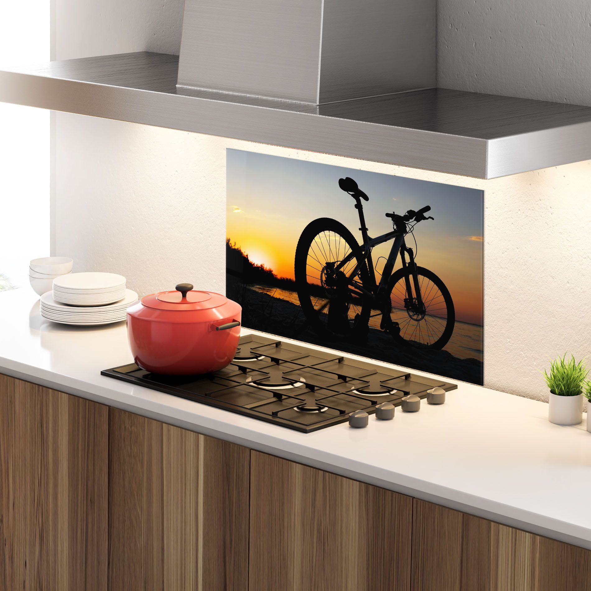 Beach Bike Silhouette mockup 4