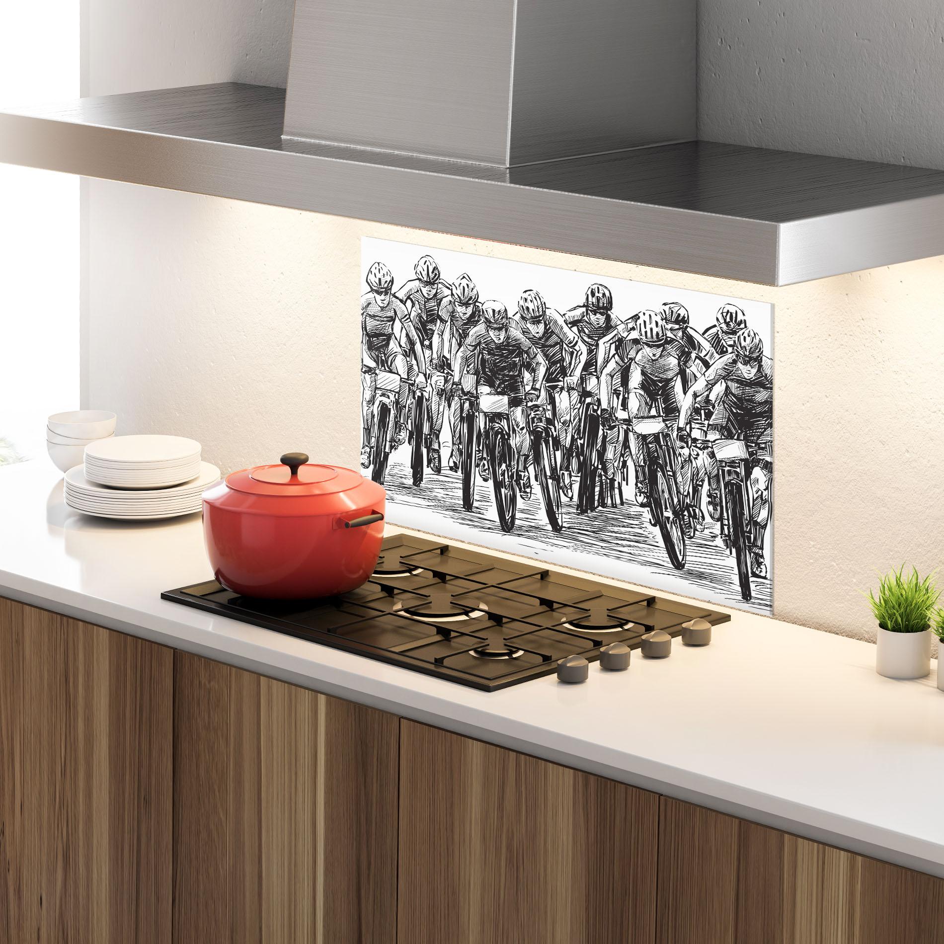 Panou Sticla Bucatarie Bike Contest Line mockup 4