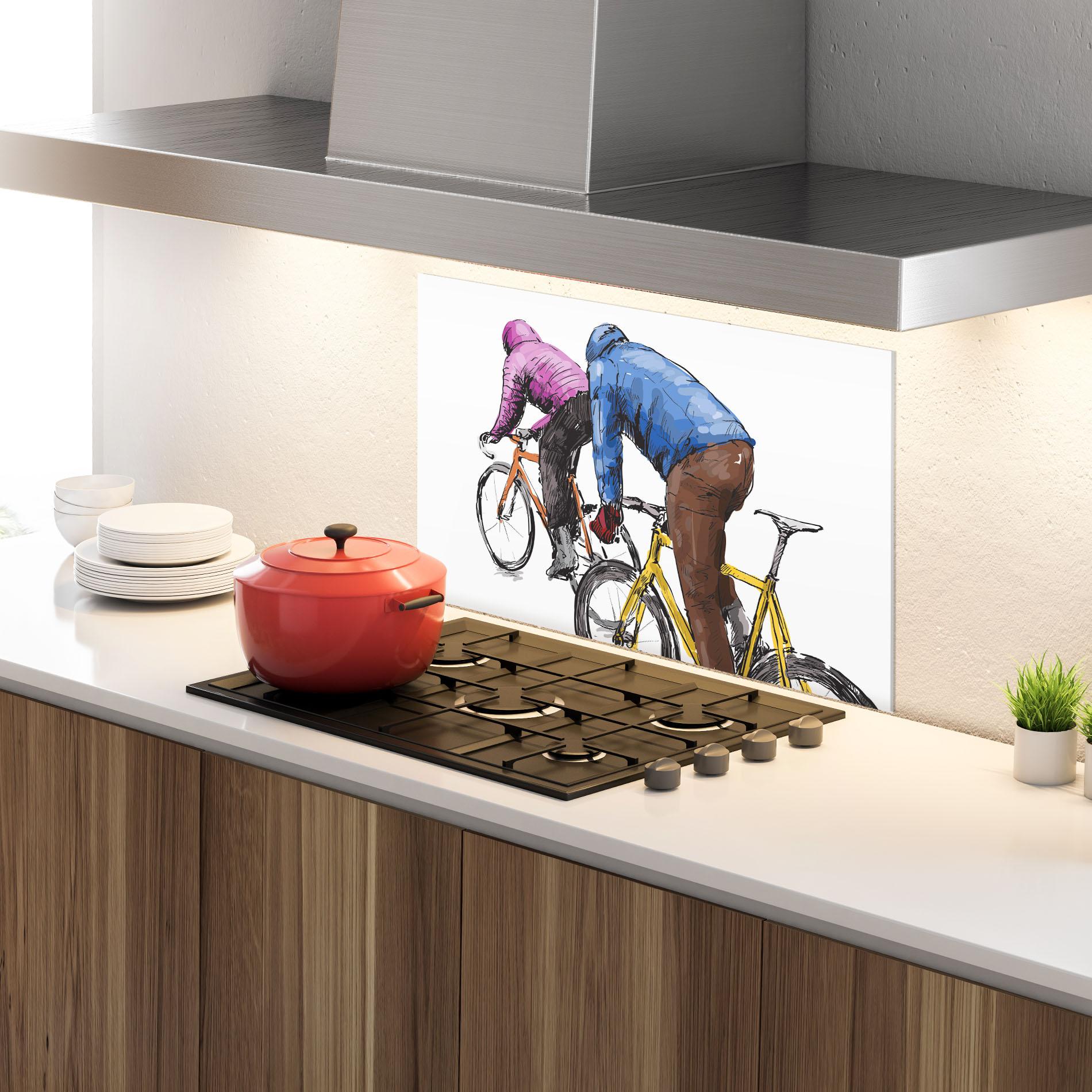 Panou Sticla Bucatarie Bike Trip mockup 4