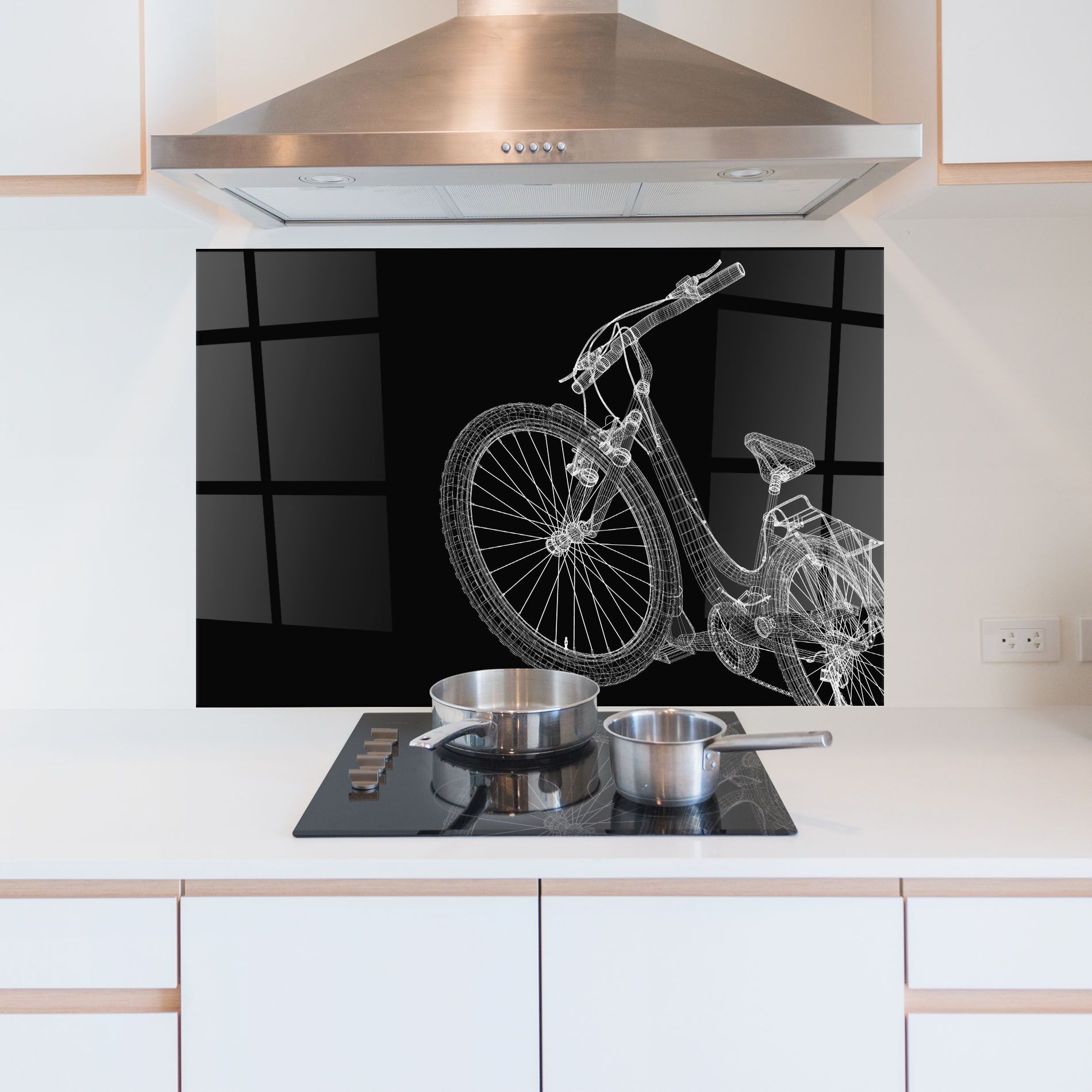 3d Bike Model On Black mockup 5