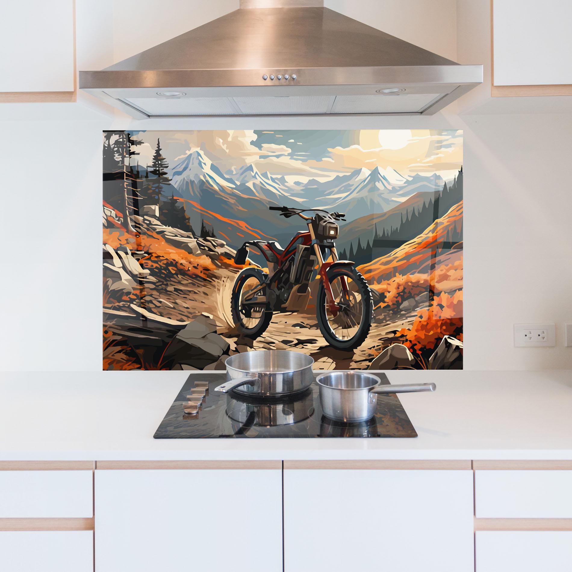 Panou Sticla Bucatarie Bike Mountain mockup 5