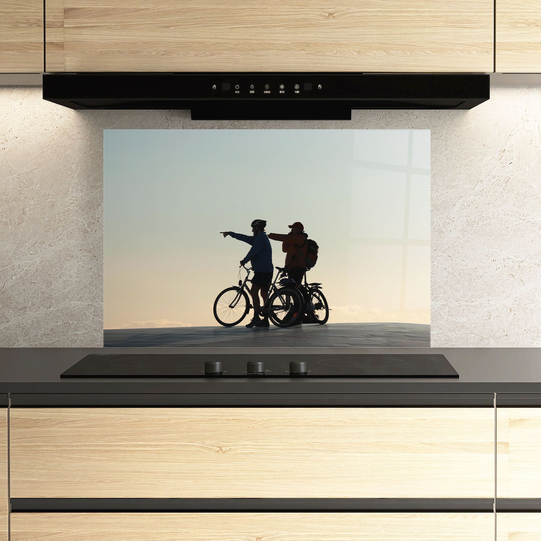Bike Pointing Shilouette mockup 3