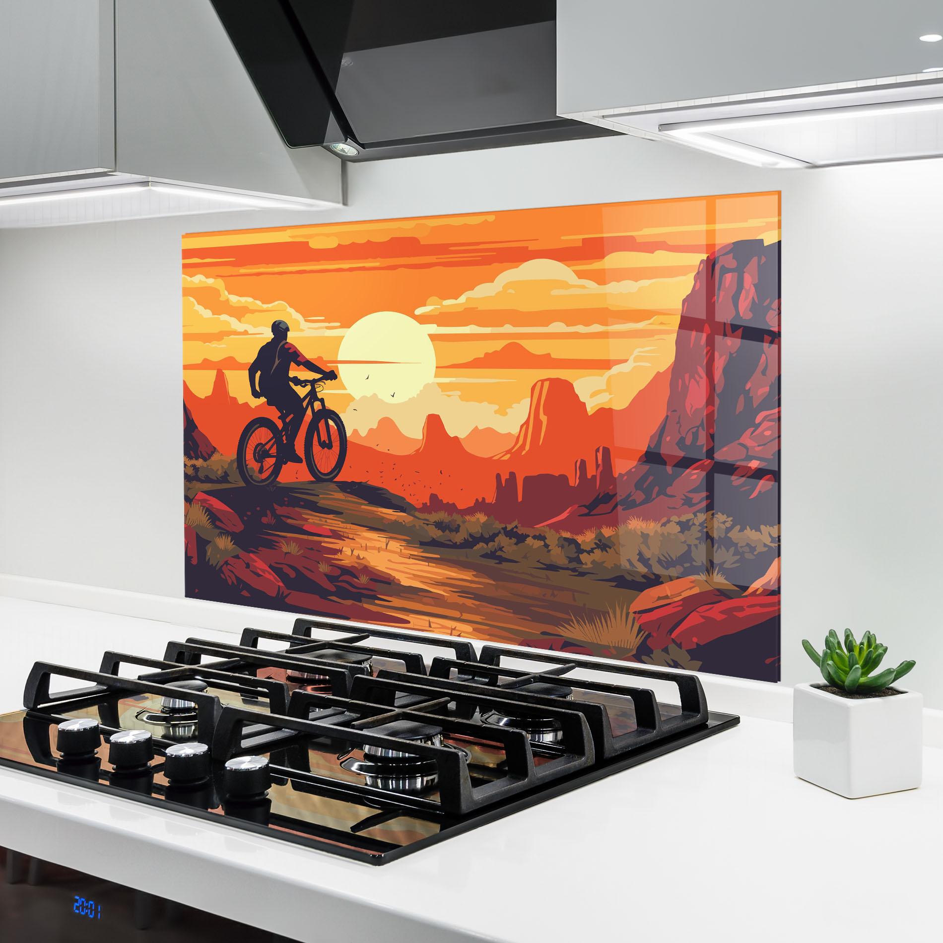 Panou Sticla Bucatarie Bike Mountain View mockup 6