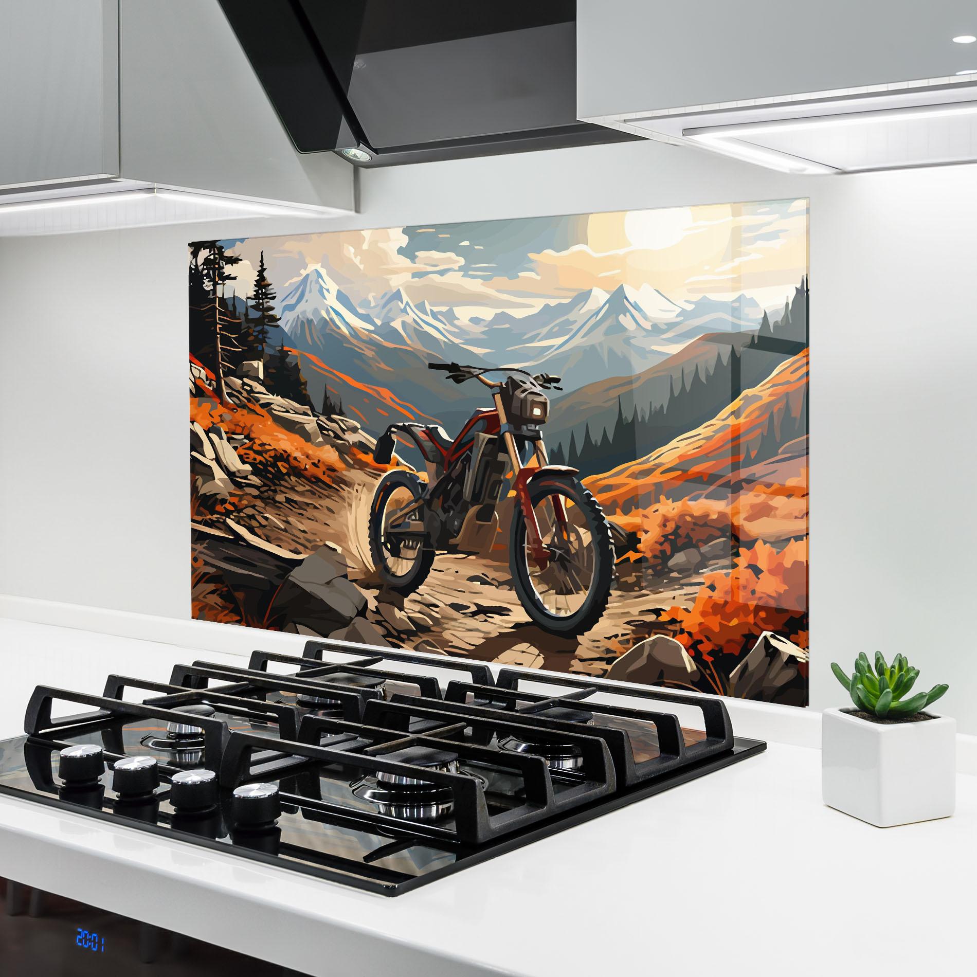 Panou Sticla Bucatarie Bike Mountain mockup 6