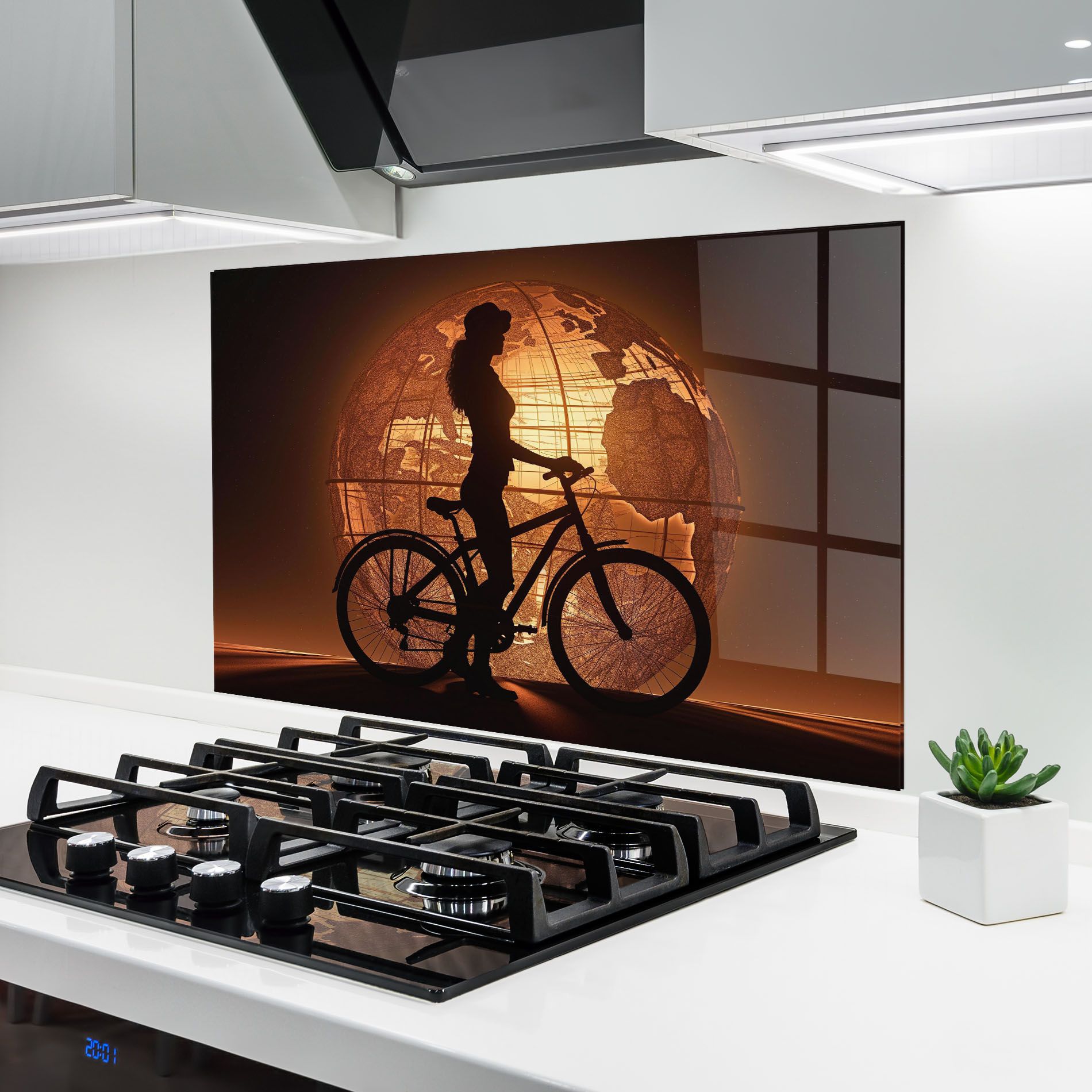 Globe Bike Shilouette mockup 6