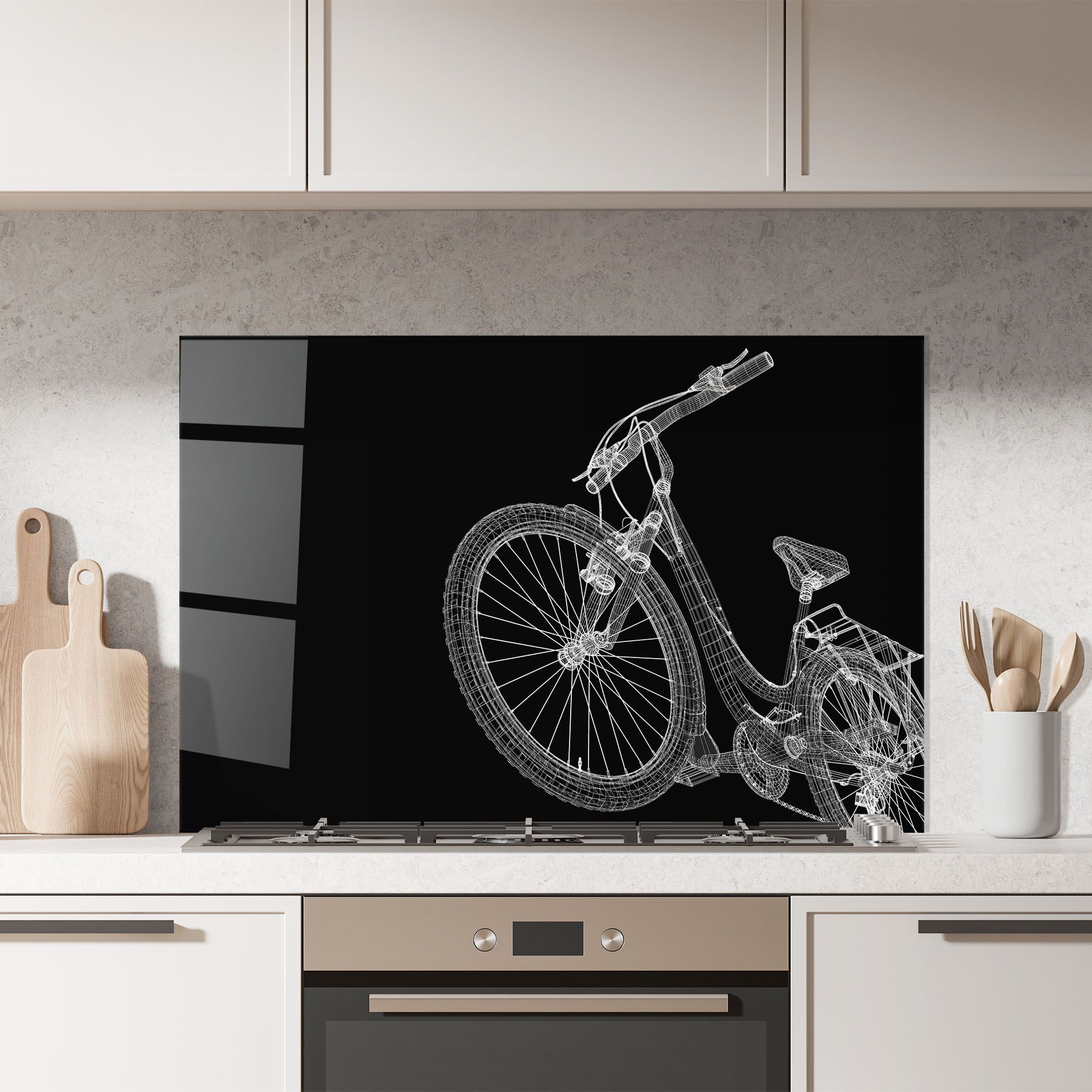 3d Bike Model On Black mockup 7