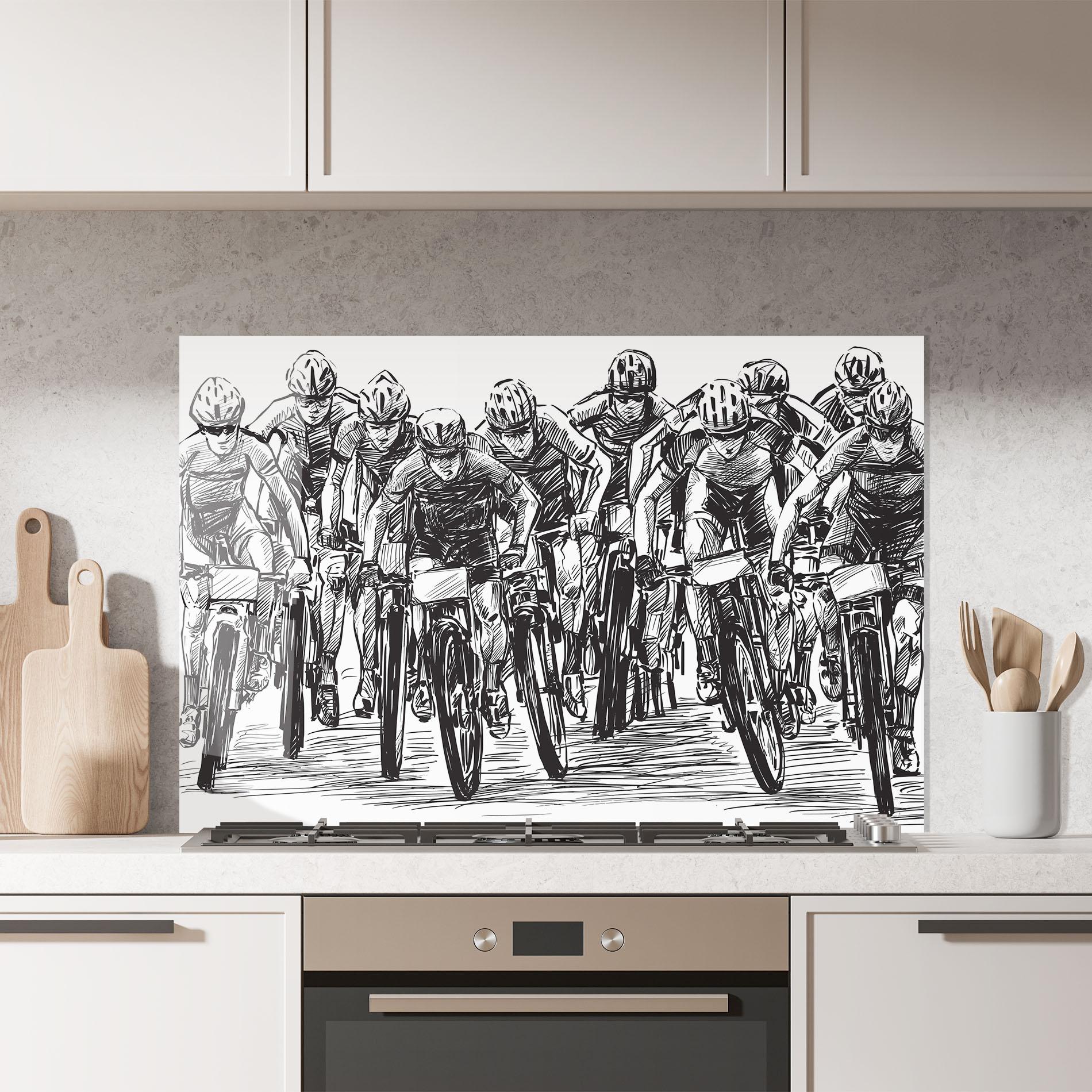 Panou Sticla Bucatarie Bike Contest Line mockup 7