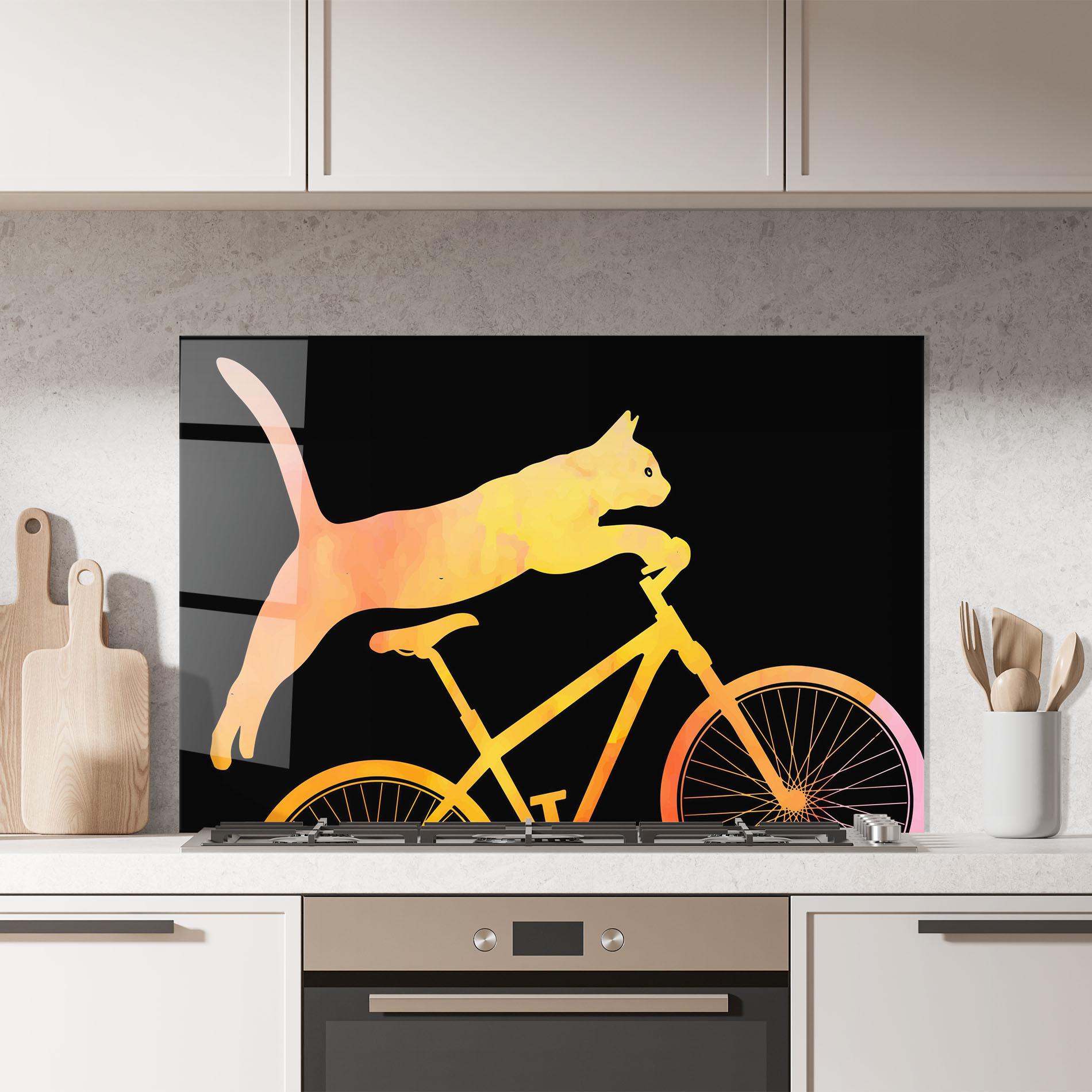 Panou Sticla Bucatarie Cat Bike mockup 7
