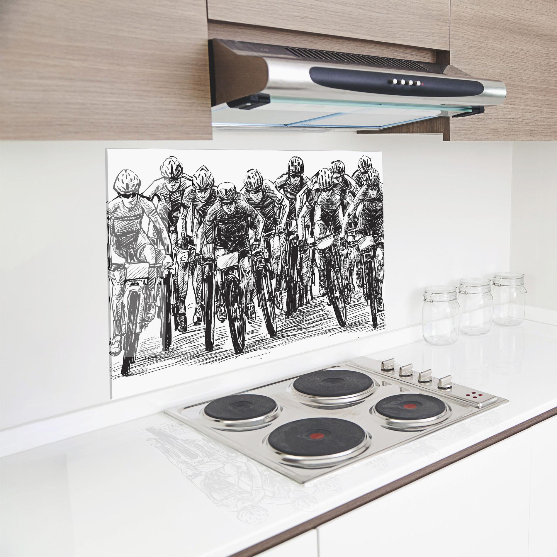 Panou Sticla Bucatarie Bike Contest Line mockup 8