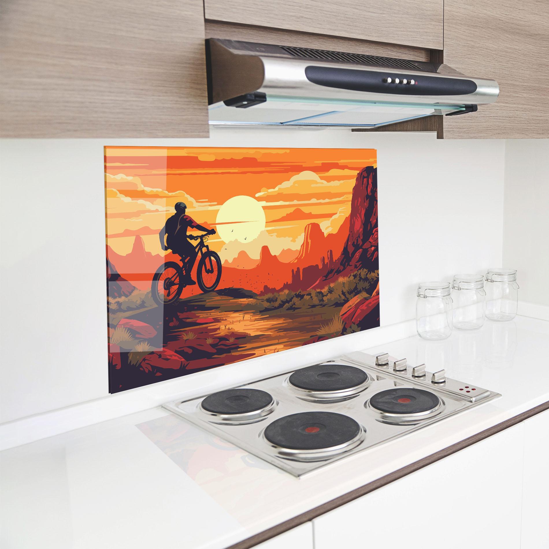 Panou Sticla Bucatarie Bike Mountain View mockup 8