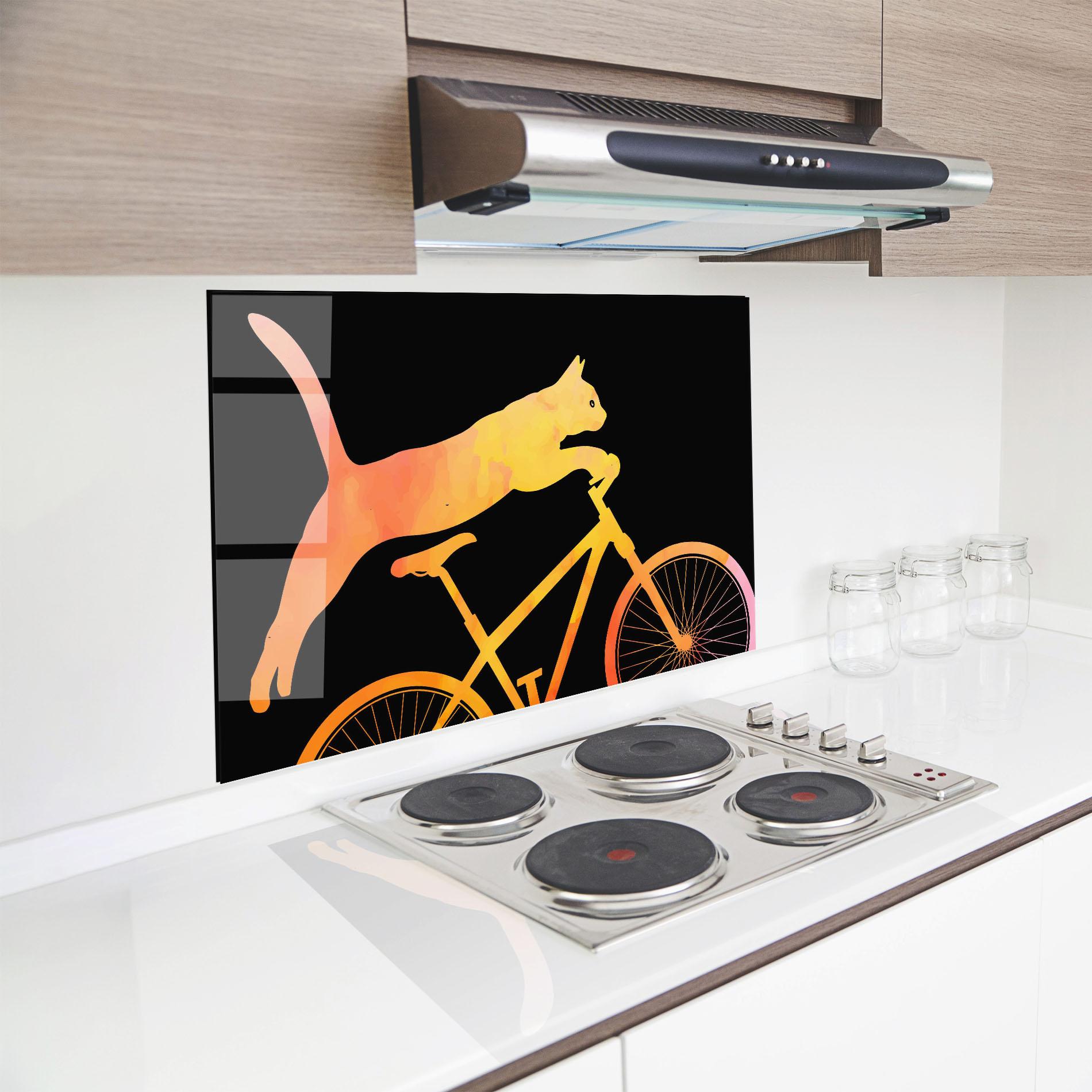 Panou Sticla Bucatarie Cat Bike mockup 8