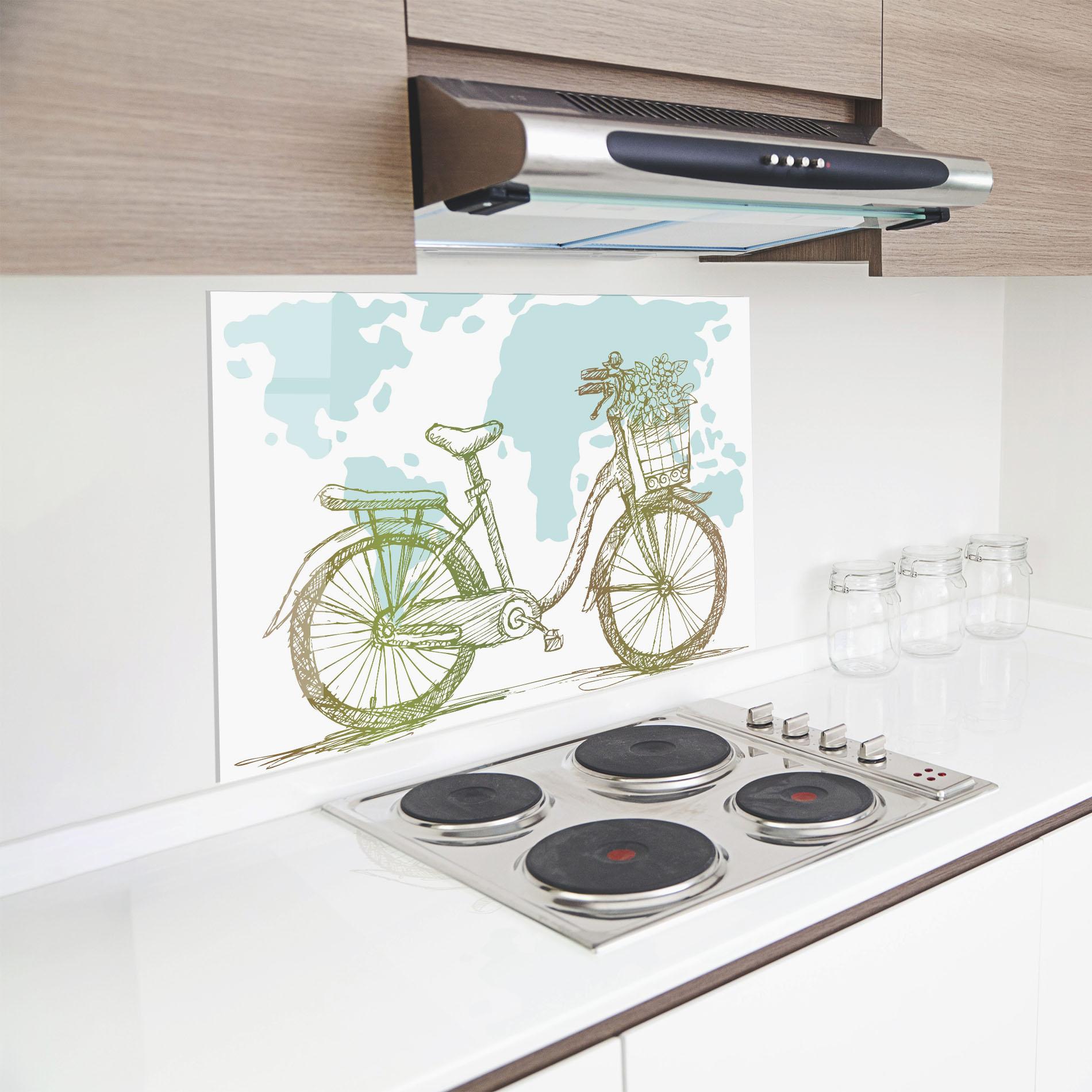 Panou Sticla Bucatarie Green Bike Line mockup 8