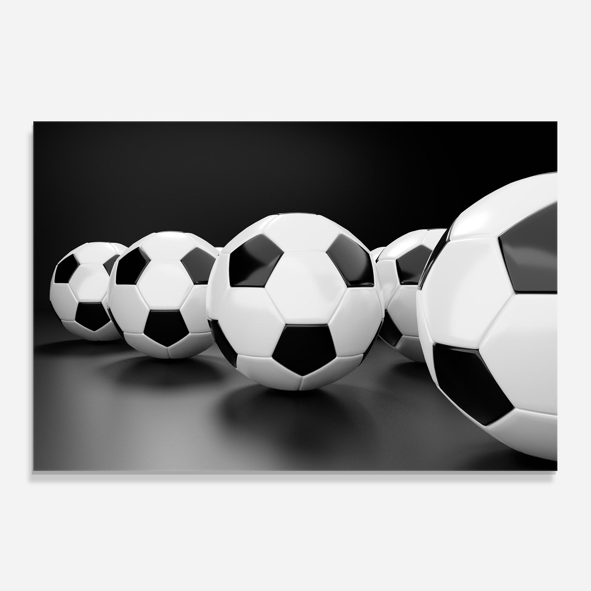 Black White Football mockup 0