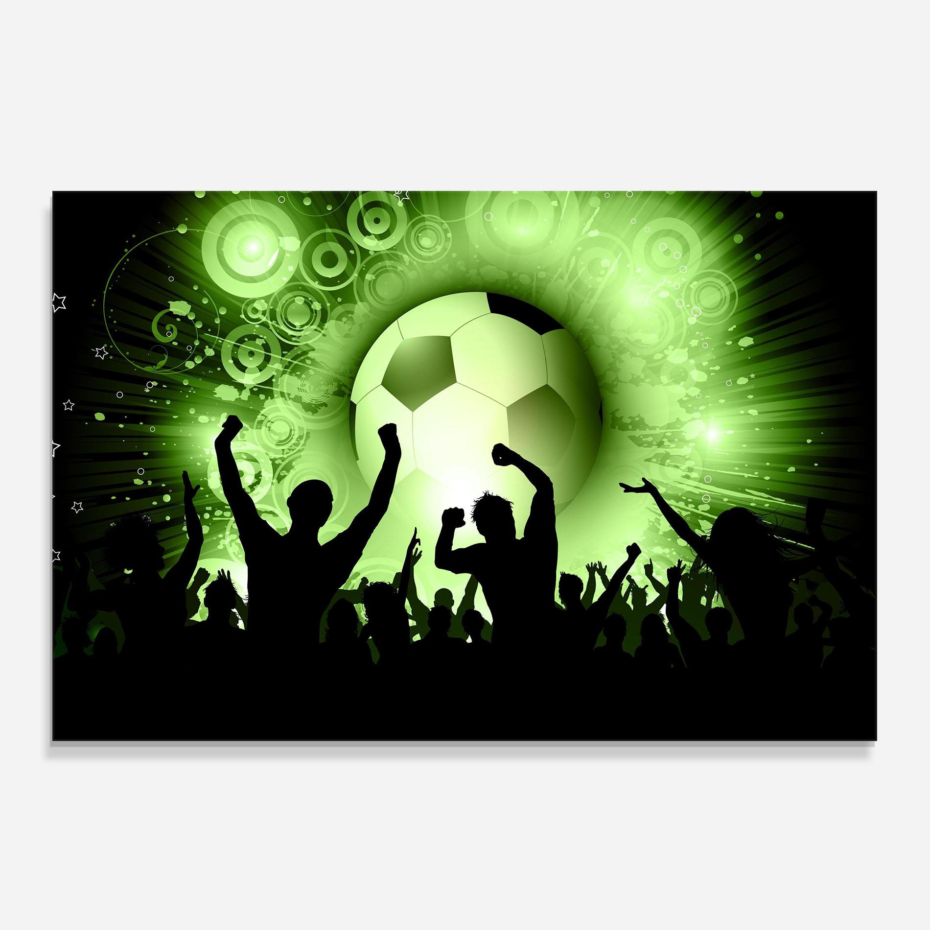 Panou Sticla Bucatarie Football Crowd mockup 0