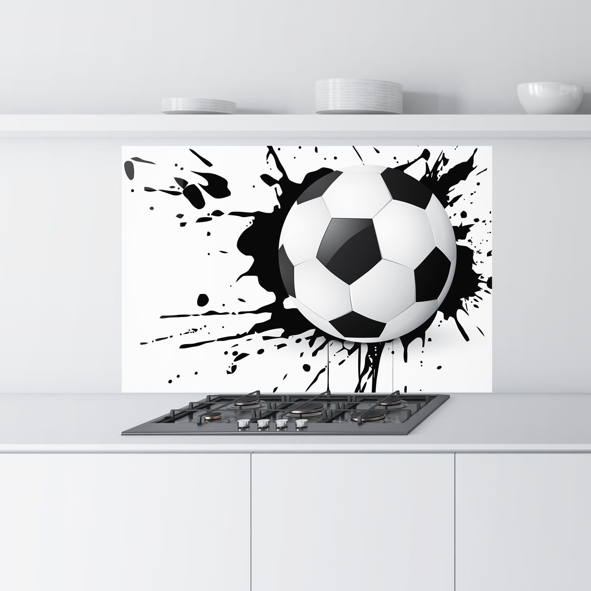Black Paint Football mockup 9