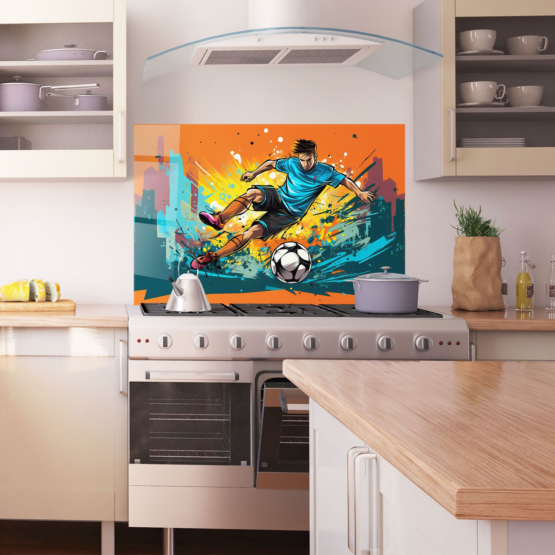 Blue Tshirt Football mockup 1