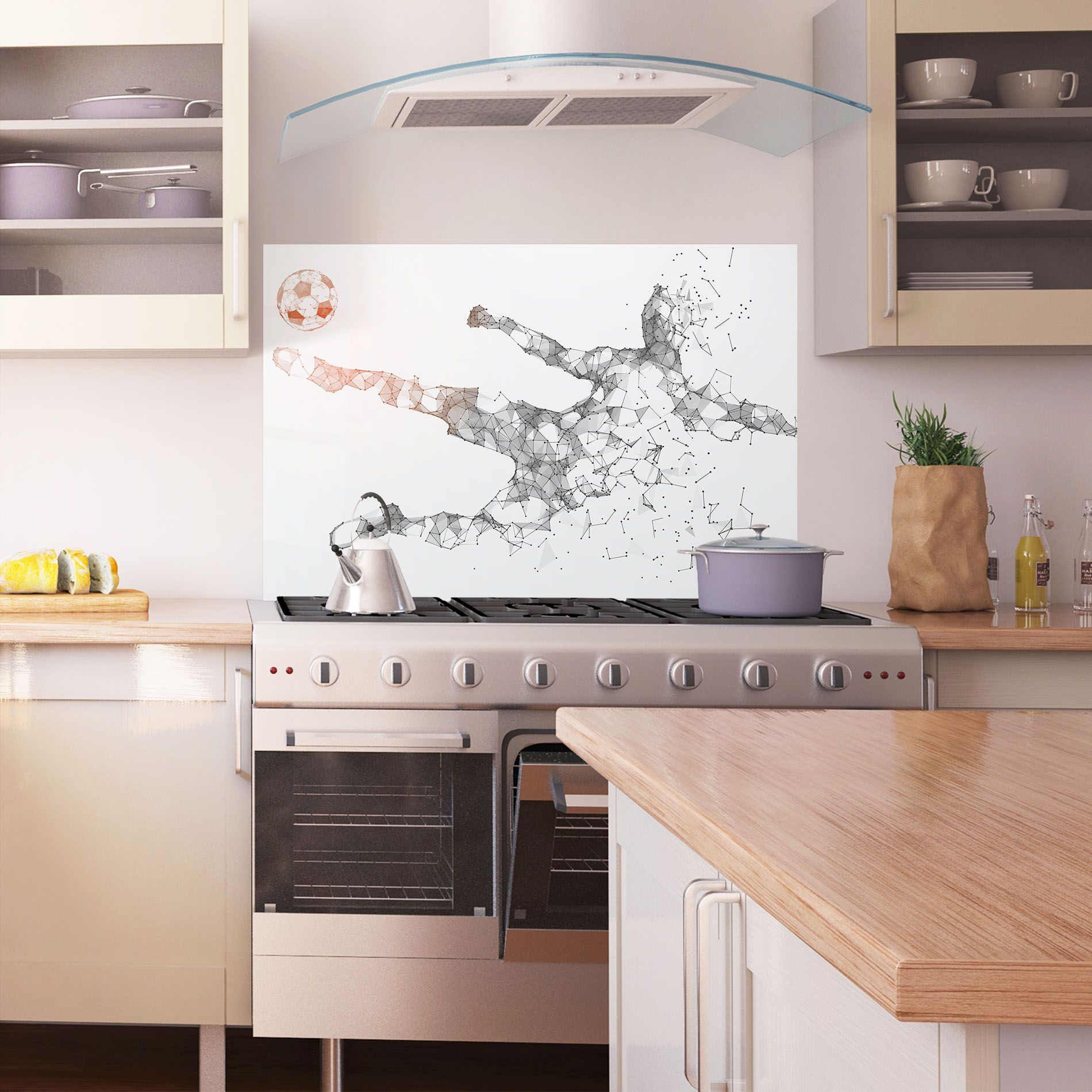 Football Orange Ball mockup 1