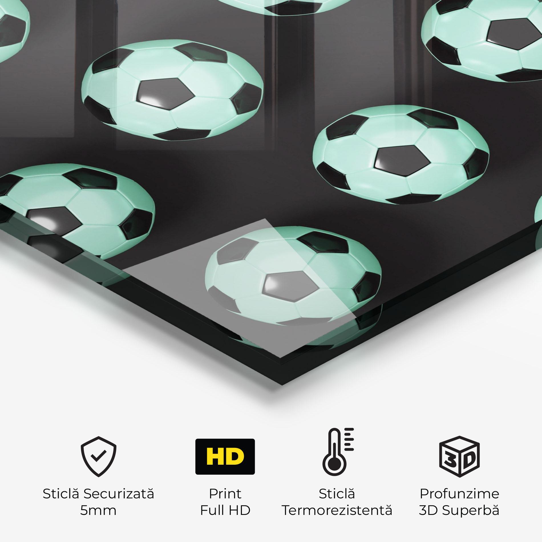 Panou Sticla Bucatarie Green Light Football mockup 2