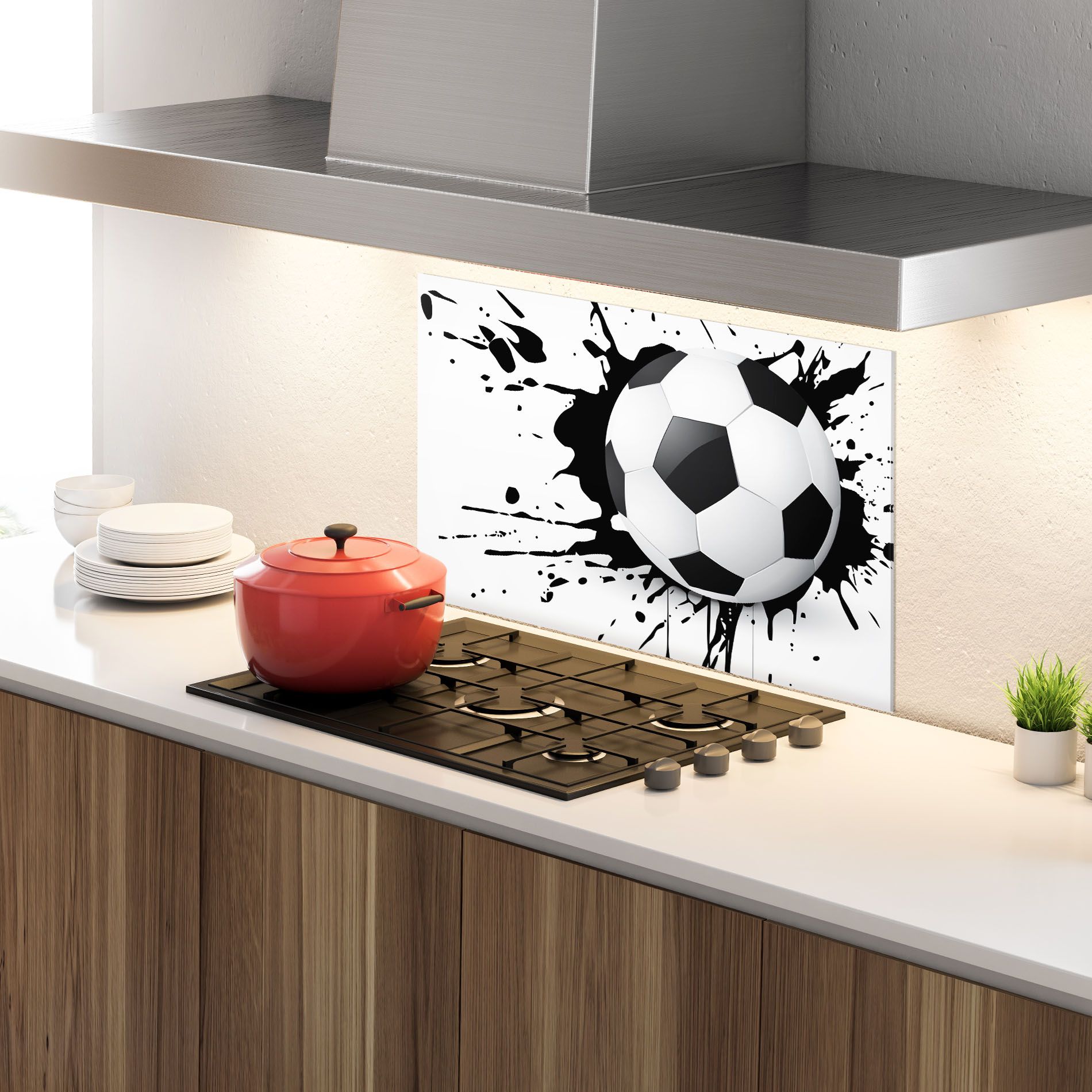 Black Paint Football mockup 4
