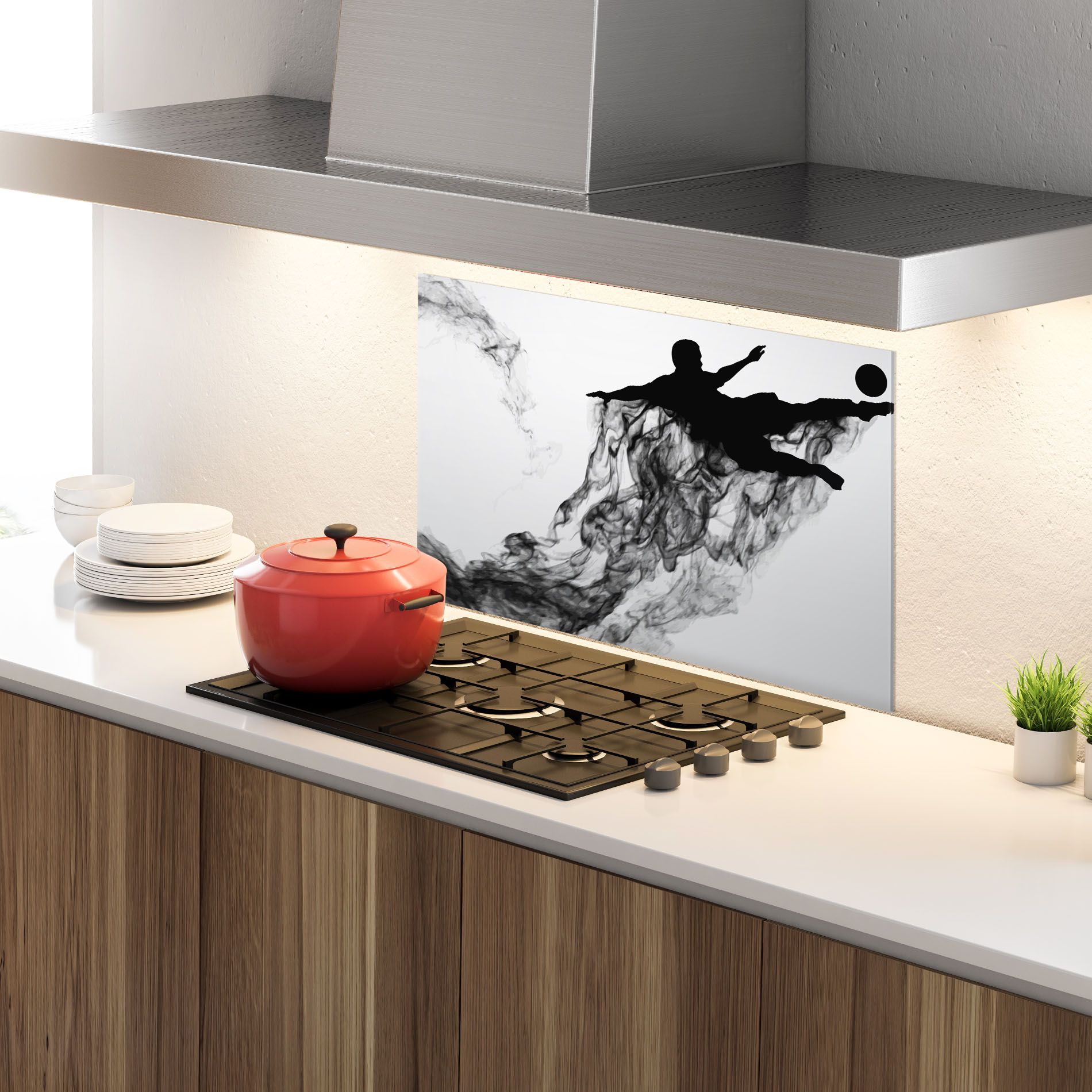 Black Smoke Football mockup 4