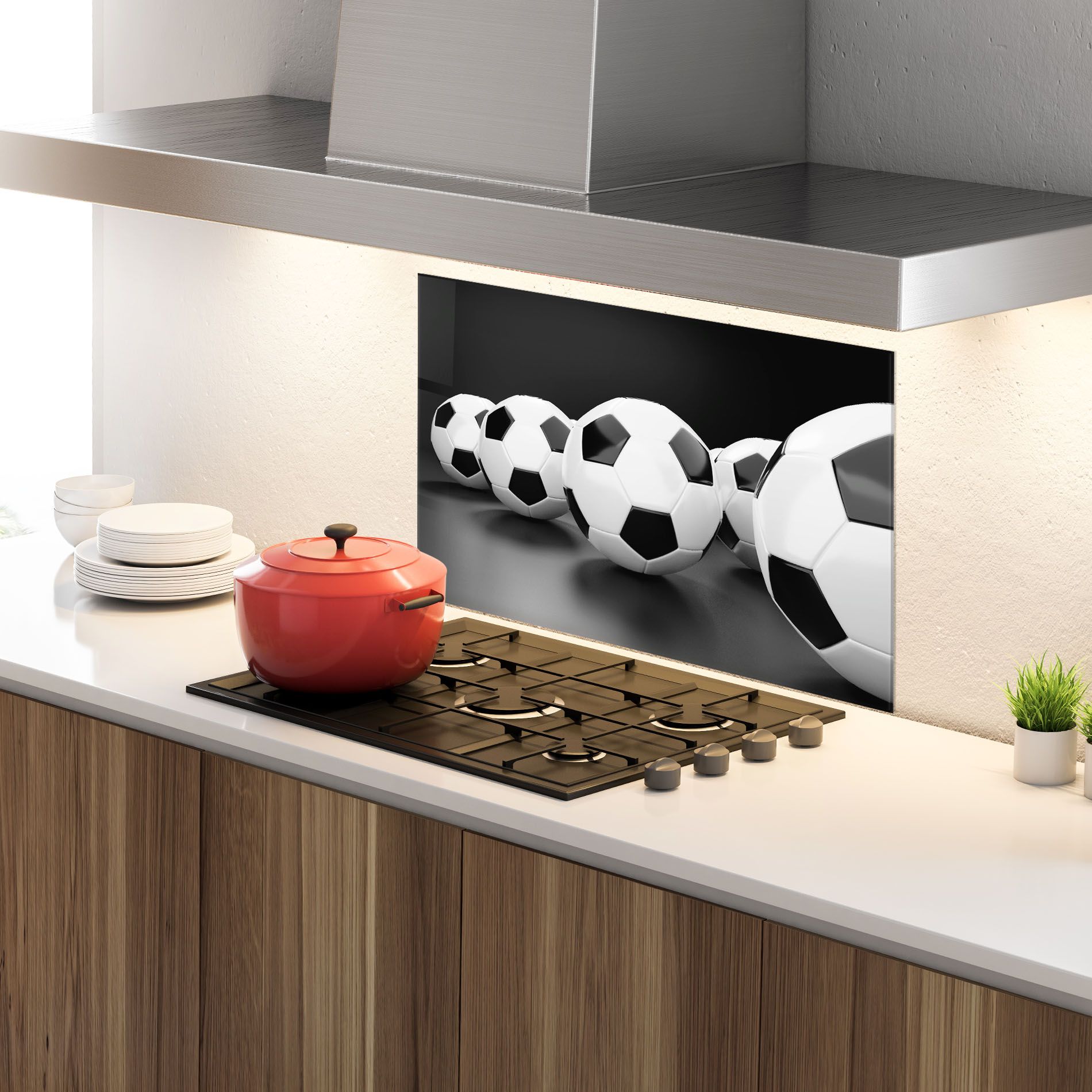 Black White Football mockup 4