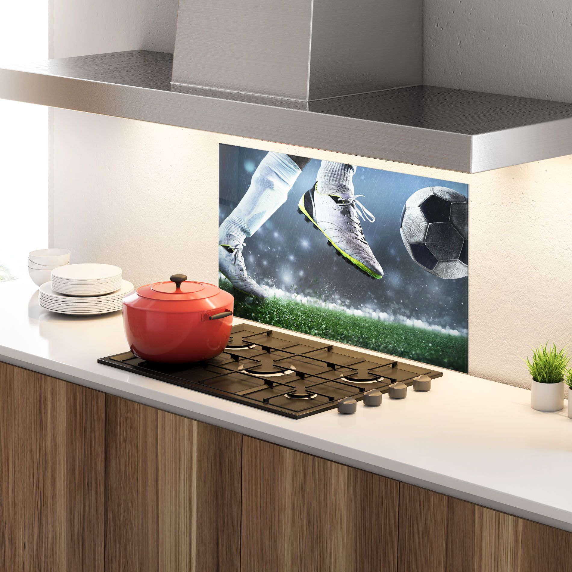 Close Up Football Scene mockup 4