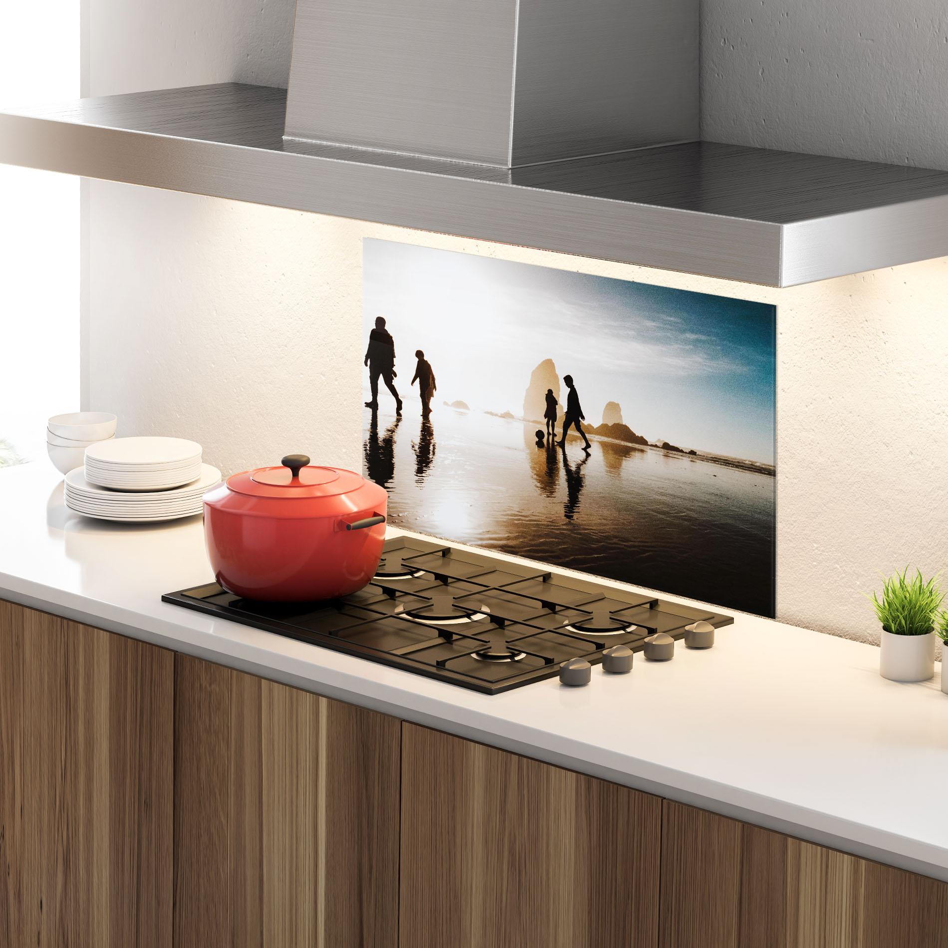 Panou Sticla Bucatarie Football On Water mockup 4