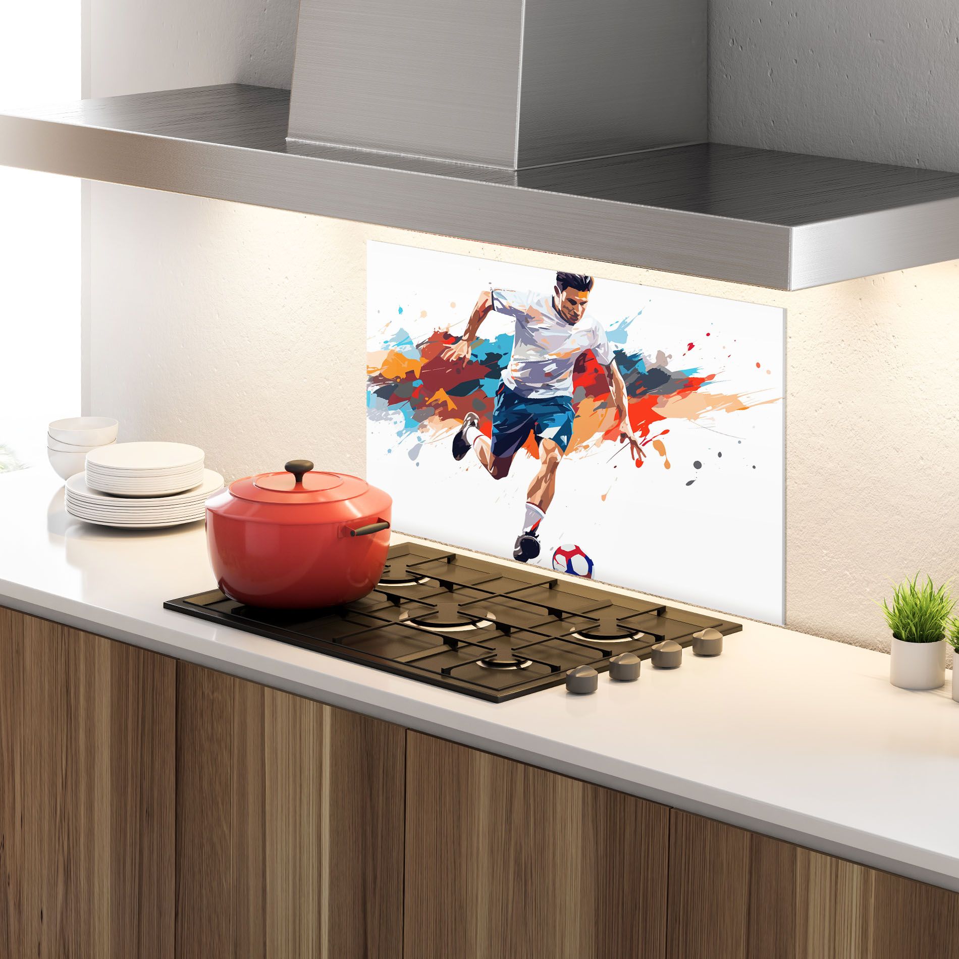 Grey Blue Football mockup 4