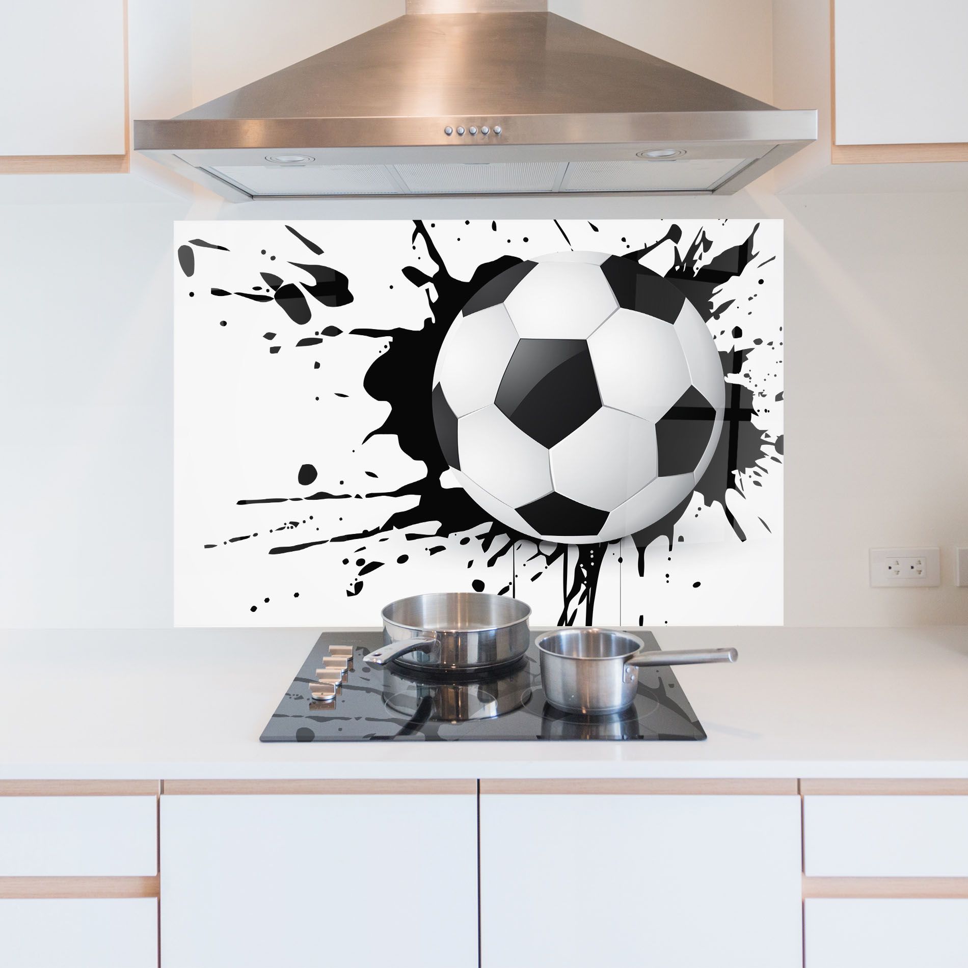 Black Paint Football mockup 5