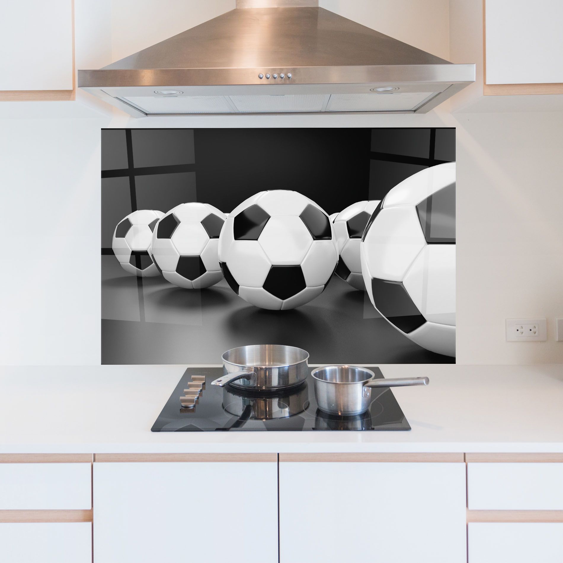 Black White Football mockup 5