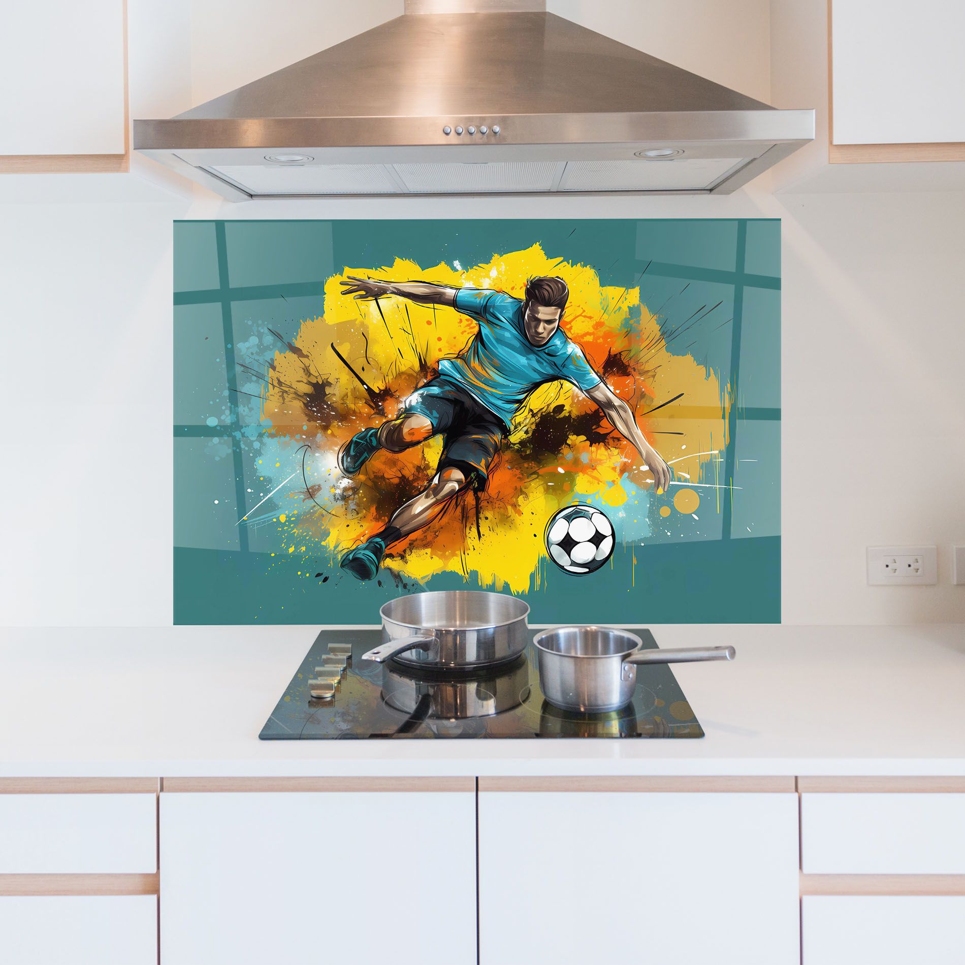 Football Player Painting mockup 5