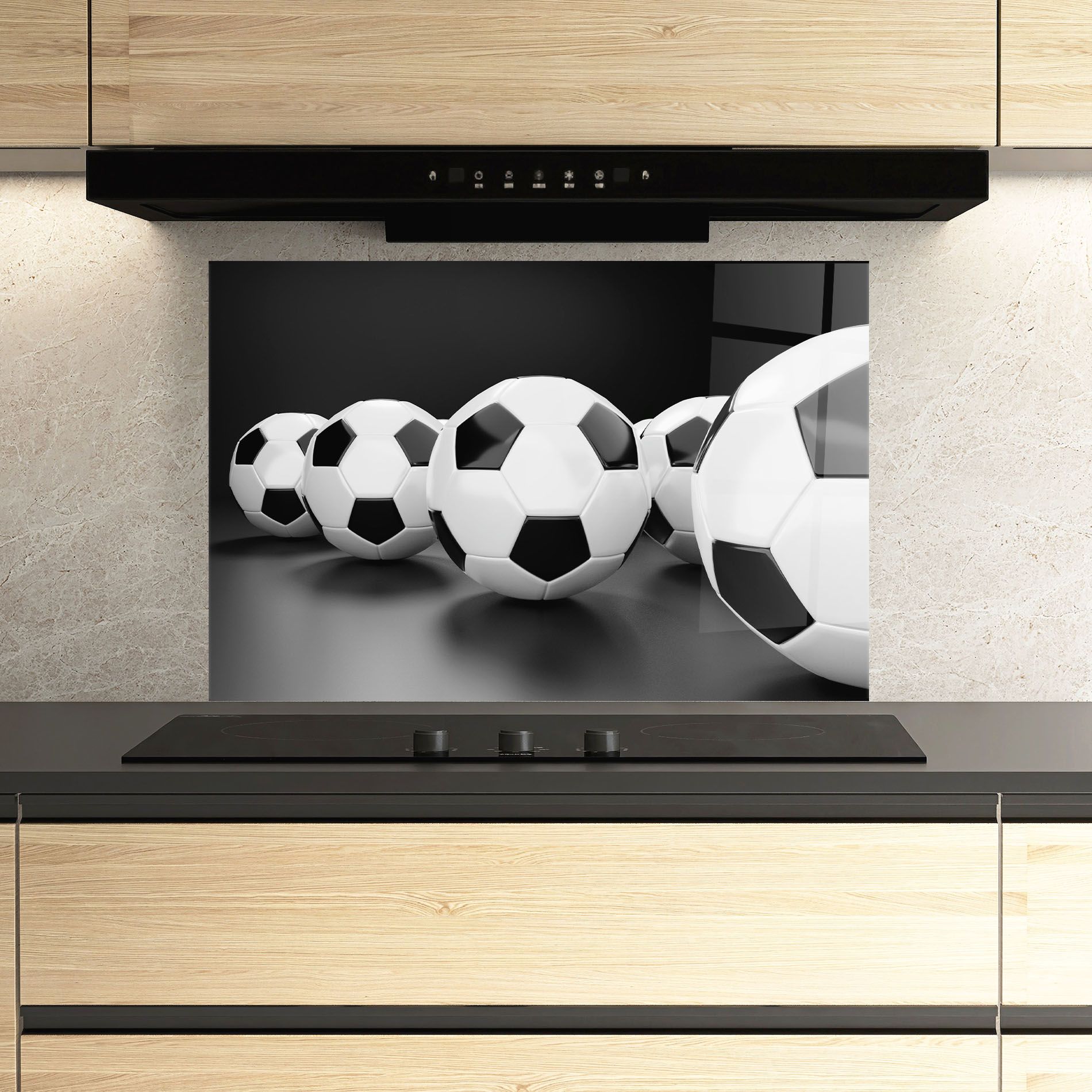 Black White Football mockup 3