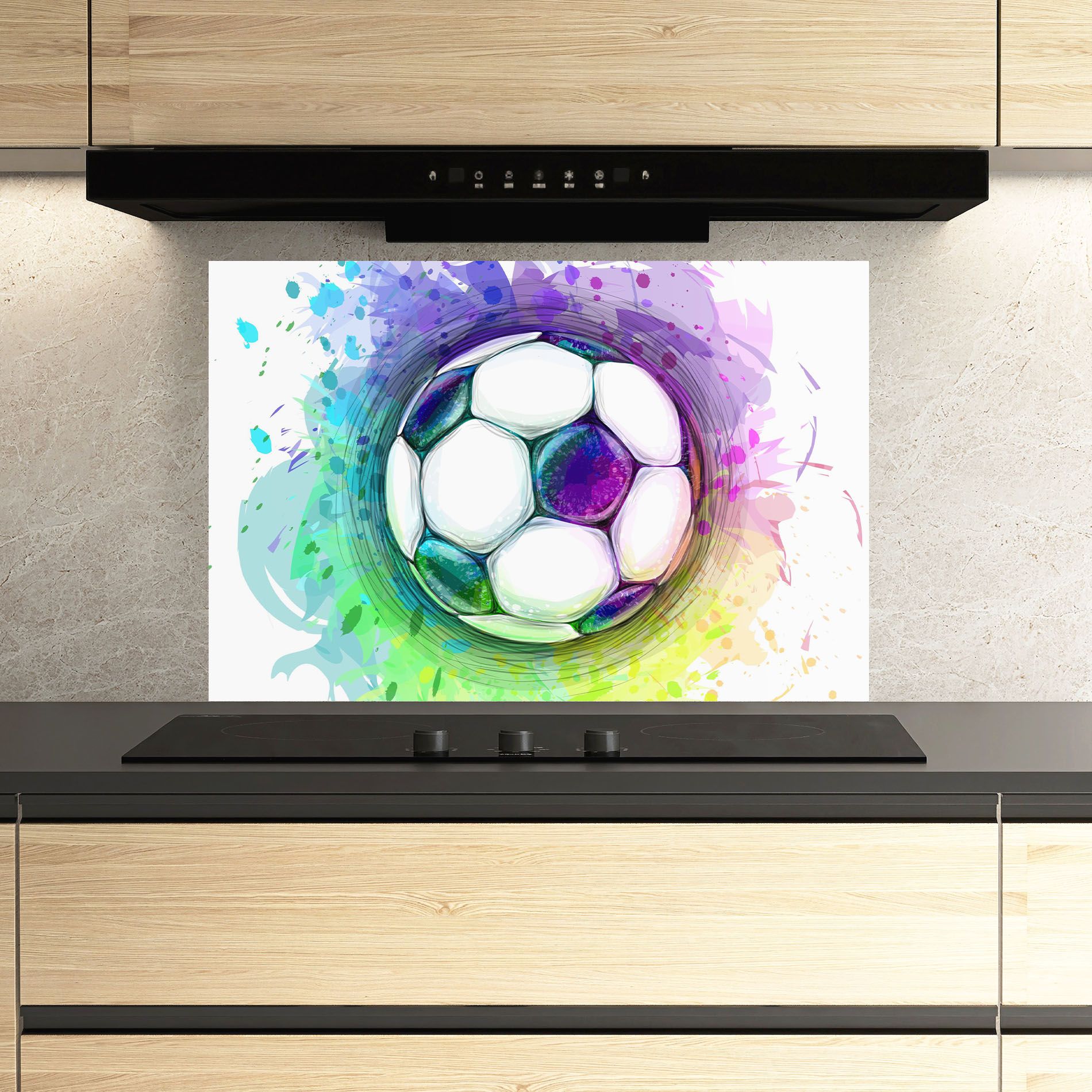 Colorful Football mockup 3